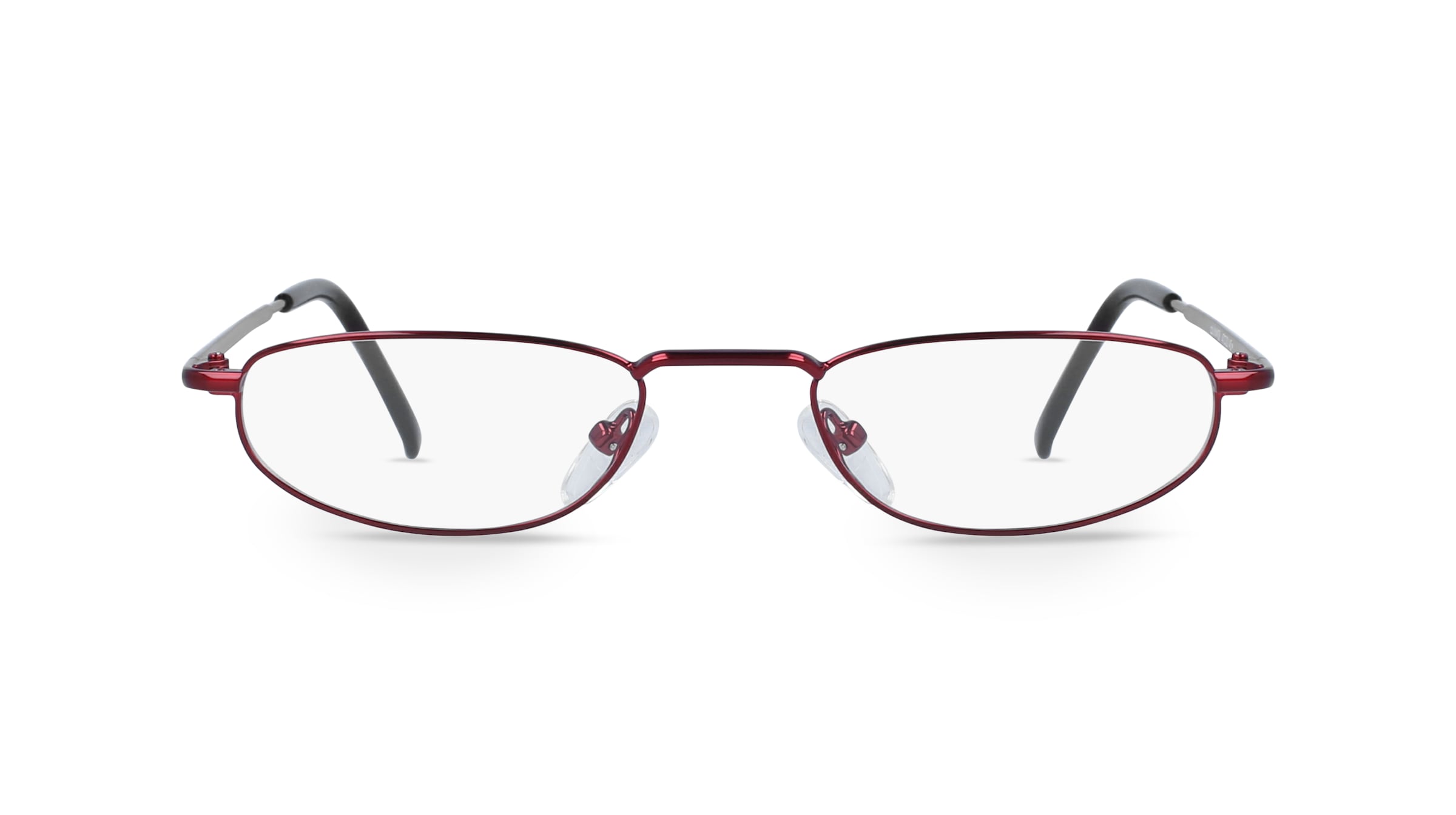 Fielmann MC 290 MOD CL Unisex-Brille inkl. Gläser Vollrand Schmal Metall-Gestell 47mm/20mm/145mm, Rot