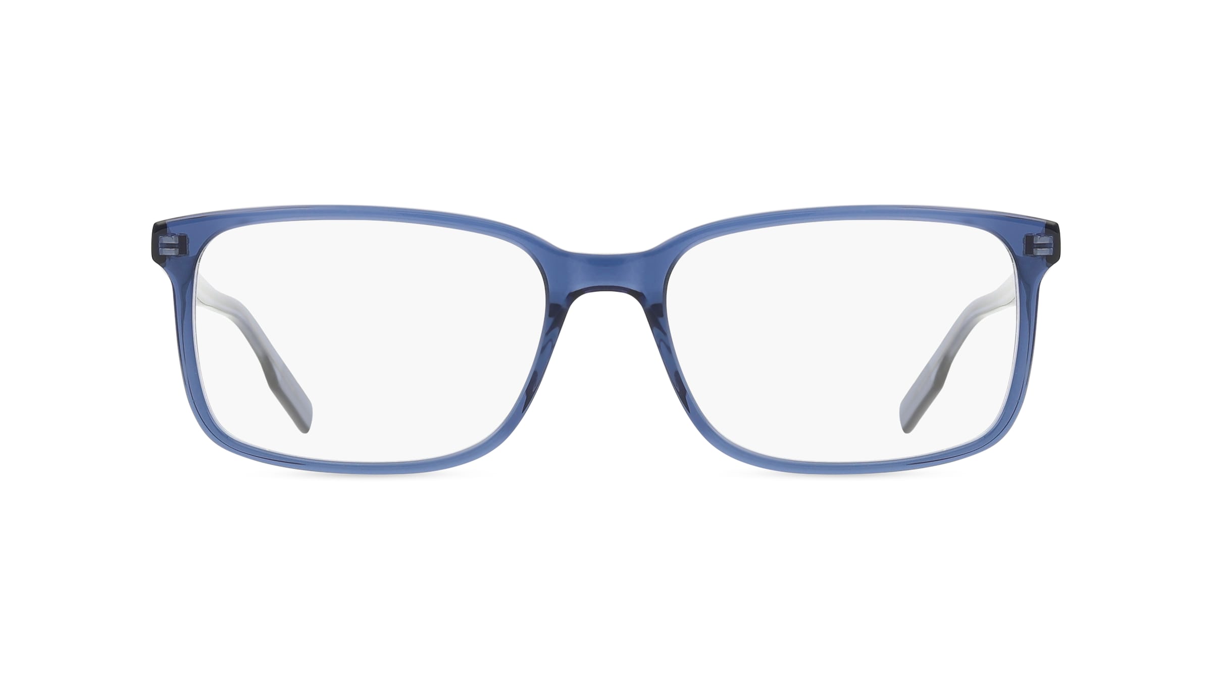 Montblanc MB0152O Herren-Brille inkl. Gläser Vollrand Rechteckig Acetat-Gestell 56mm/17mm/145mm, blau