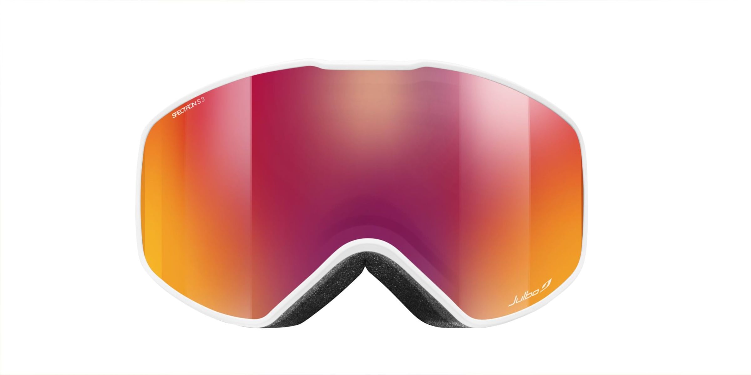 Julbo J7721 Herren-Skibrille Vollrand Monoscheibe Kunststoff-Gestell, weiß