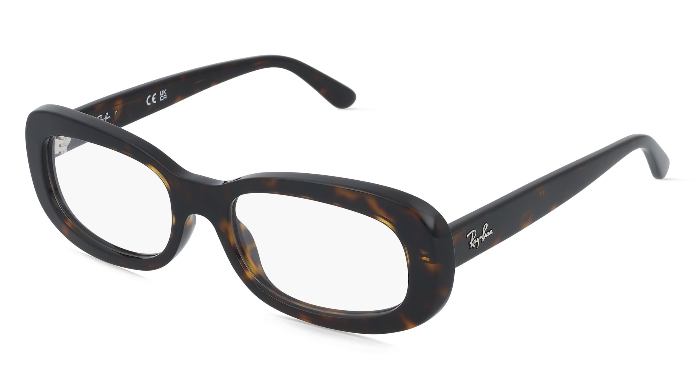 Ray-Ban 0RX2221V Damen-Brille inkl. Gläser Vollrand Oval Kunststoff-Gestell 53/18/145, Havanna