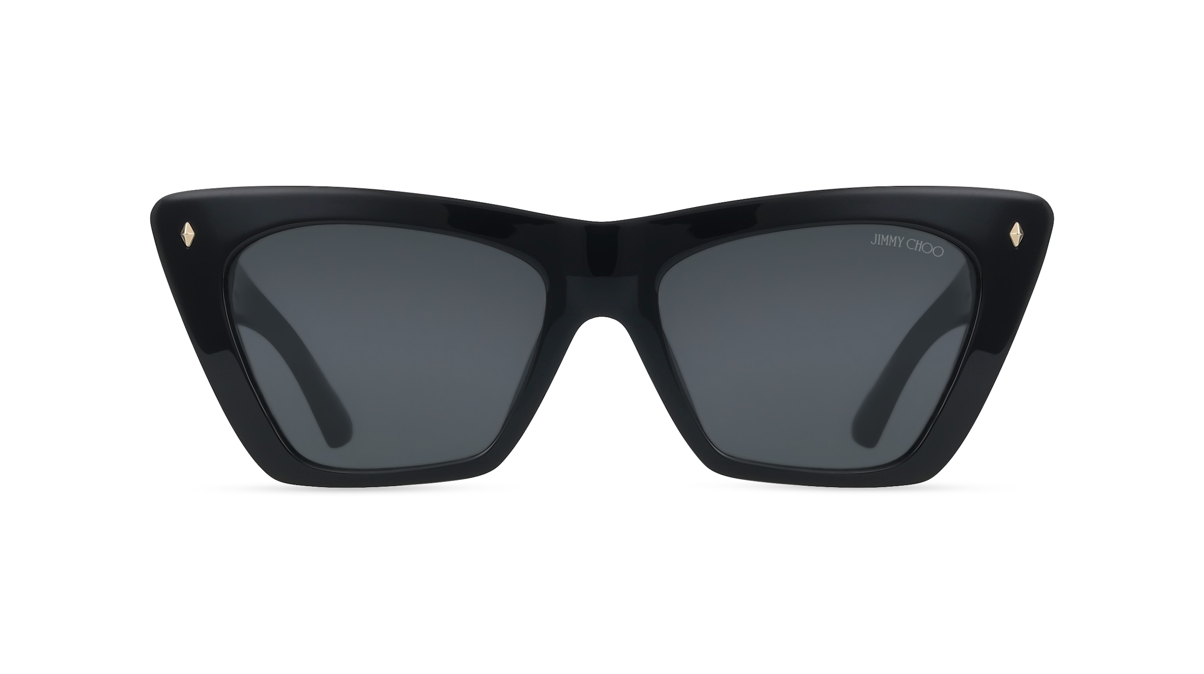 Jimmy Choo JC5062U Damen-Sonnenbrille Vollrand Cat Eye Acetat-Gestell, Schwarz