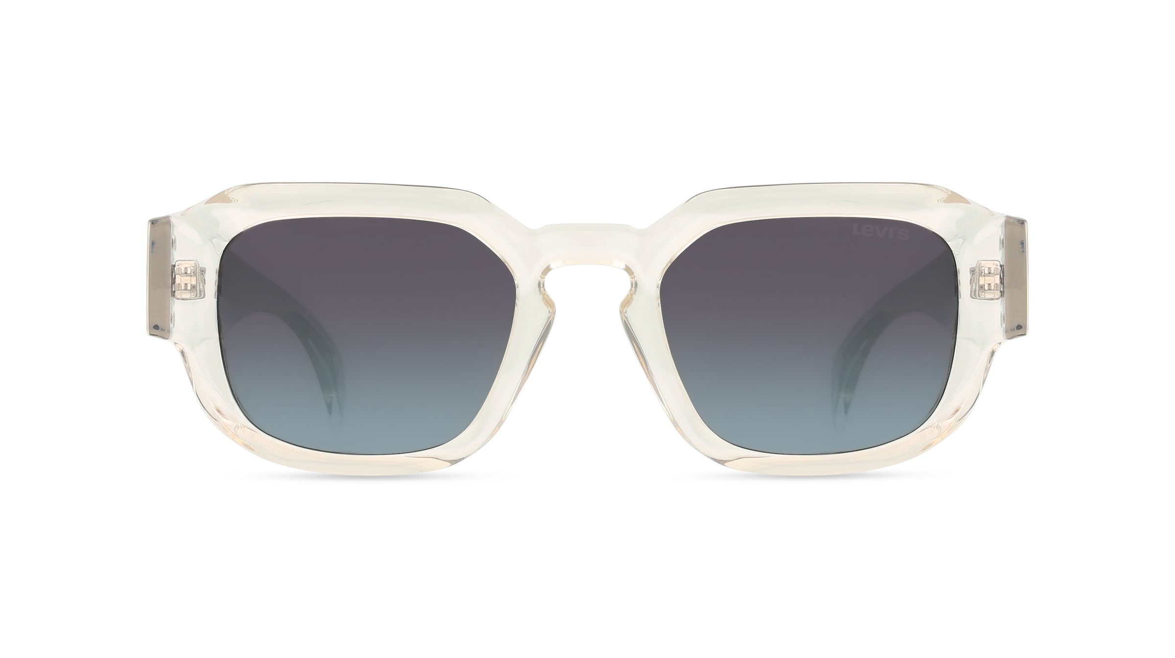 Levi's LV 1095/S Unisex-Sonnenbrille Vollrand Rechteckig Kunststoff-Gestell, Transparent
