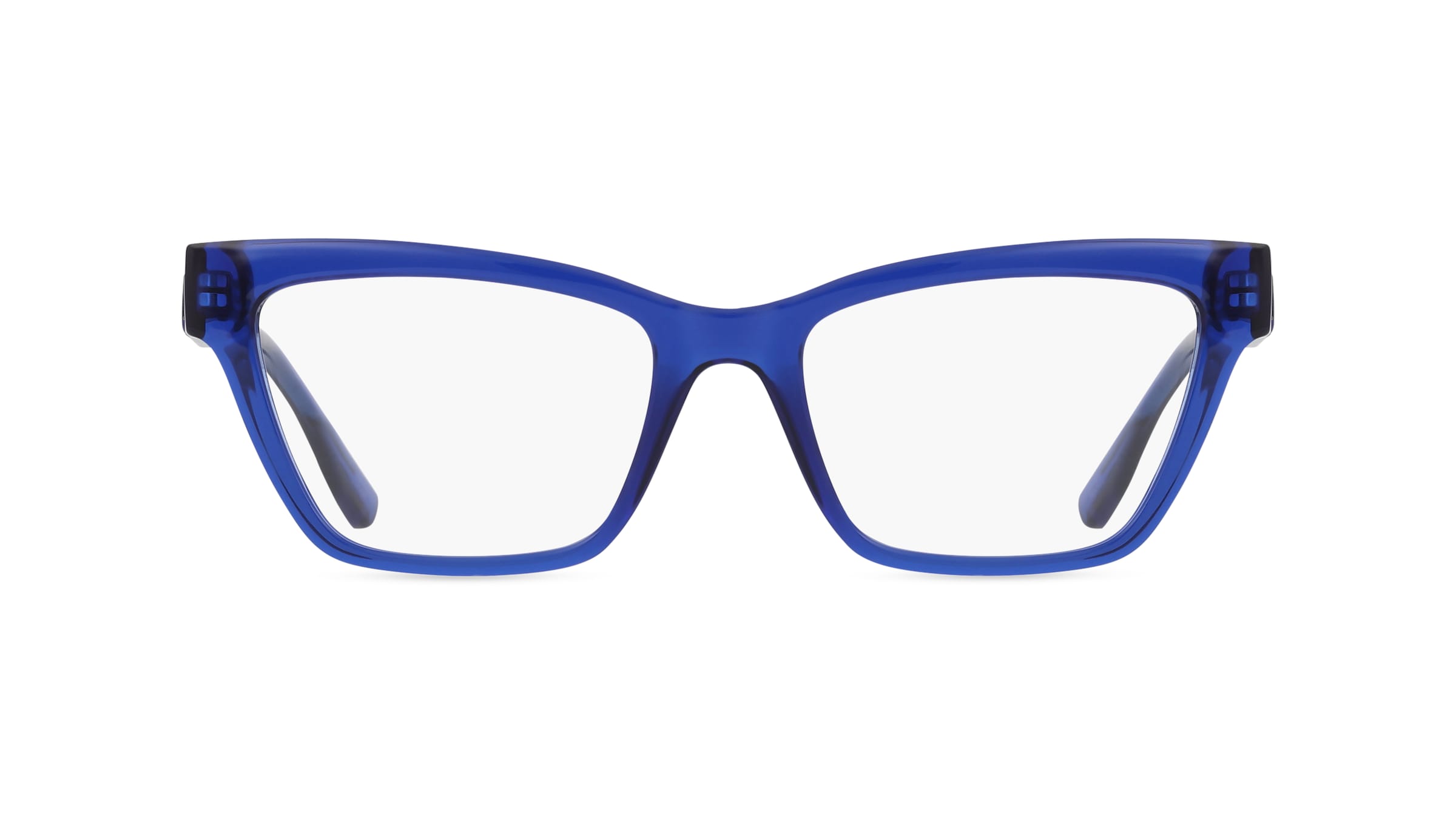 Karl Lagerfeld KL6135 Unisex-Brille inkl. Gläser Vollrand Cateye Acetat-Gestell 53mm/18mm/140mm, blau