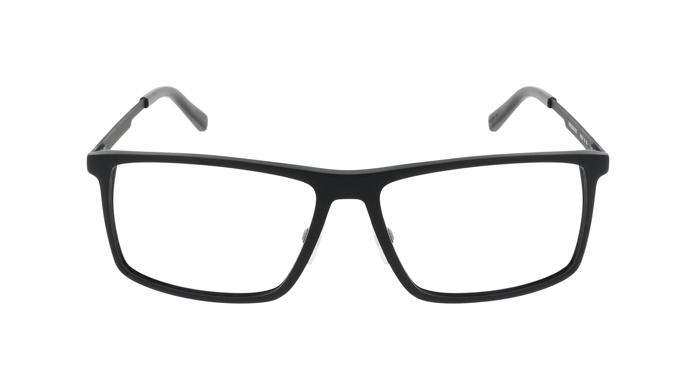 FREIGEIST 863051 Herren-Brille inkl. Gläser Vollrand Quadratisch Kunststoff-Gestell 62/17/155, schwarz