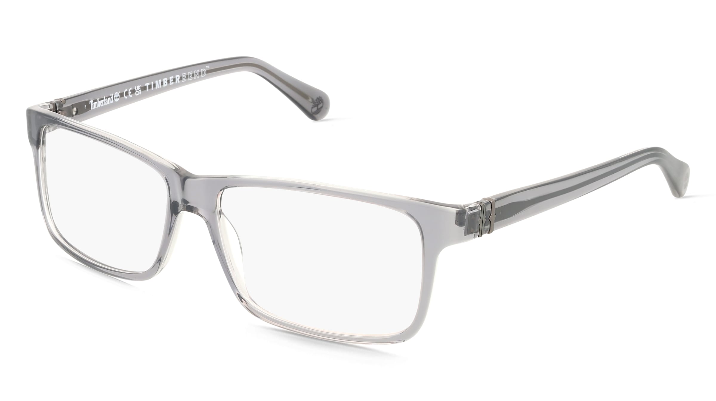 Timberland TB50035 Unisex-Brille inkl. Gläser Vollrand Eckig Acetat-Gestell 61/16/150, Grau