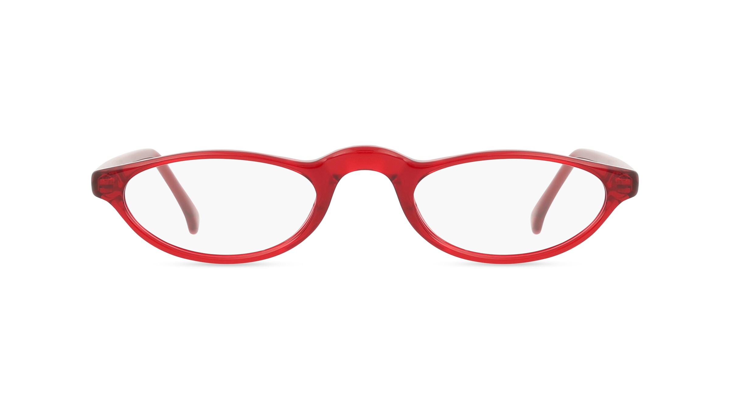 Fielmann MC 617 CL Damen-Brille inkl. Gläser Vollrand Schmal Propionat-Gestell 46mm/21mm/140mm, rot