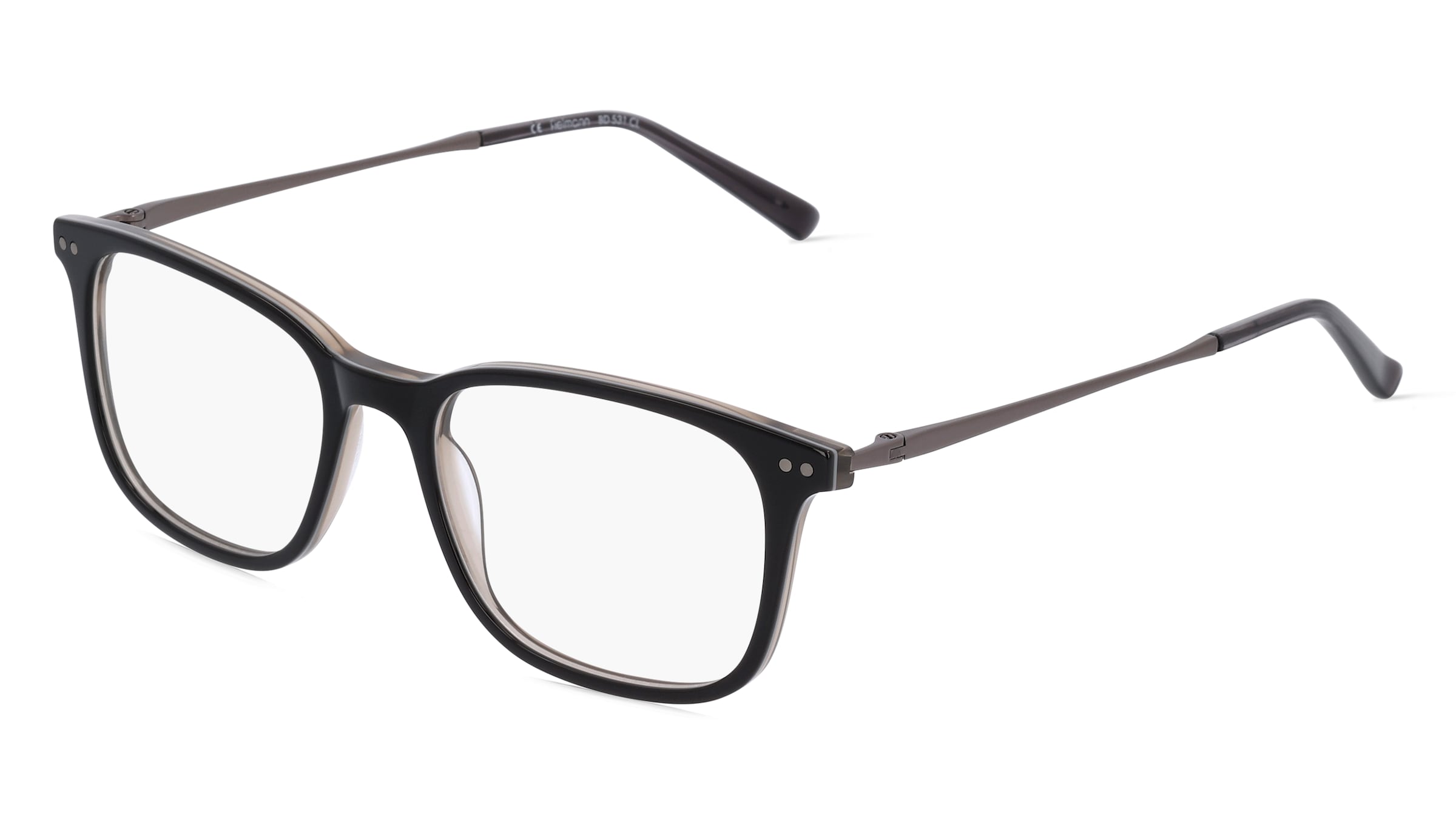 Fielmann BD 531 CL Herren-Brille inkl. Gläser Vollrand Quadratisch Acetat-Gestell 52/18/140, Braun