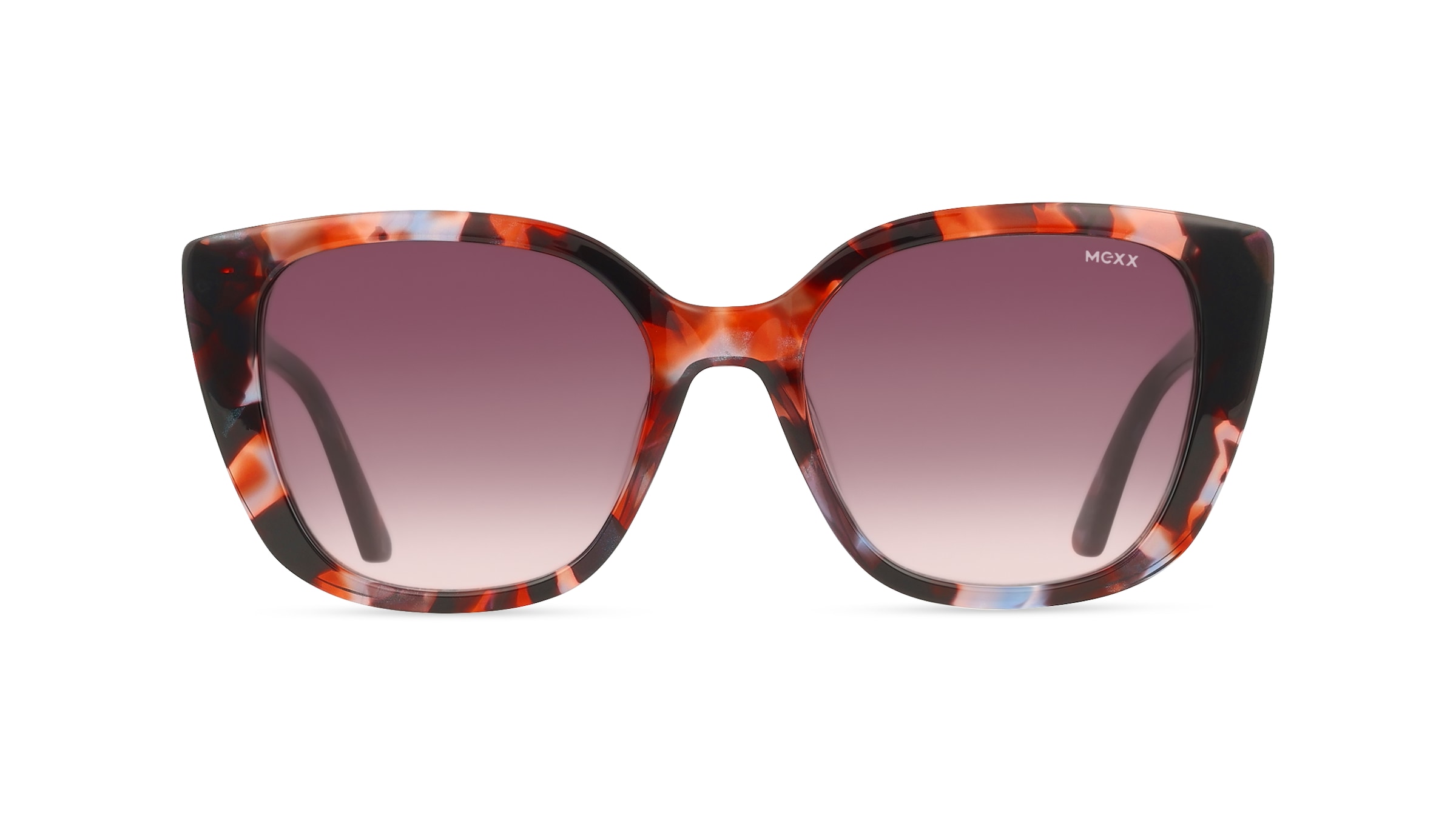 Mexx Eyes 6568 Damen-Sonnenbrille Vollrand Cat Eye Kunststoff-Gestell, Schwarz