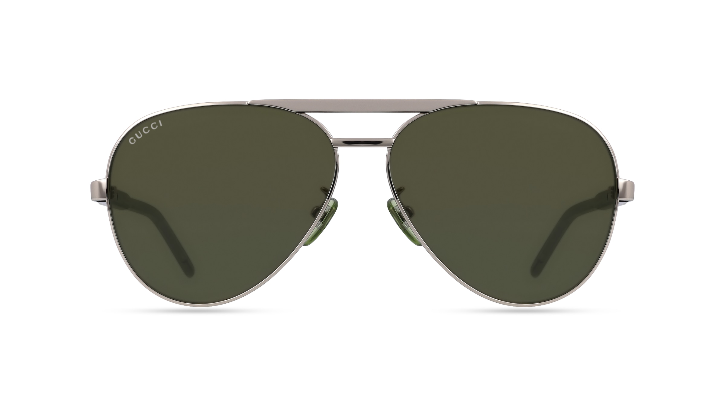 Gucci GG1163S Unisex-Sonnenbrille Vollrand Pilot Metall-Gestell, silber