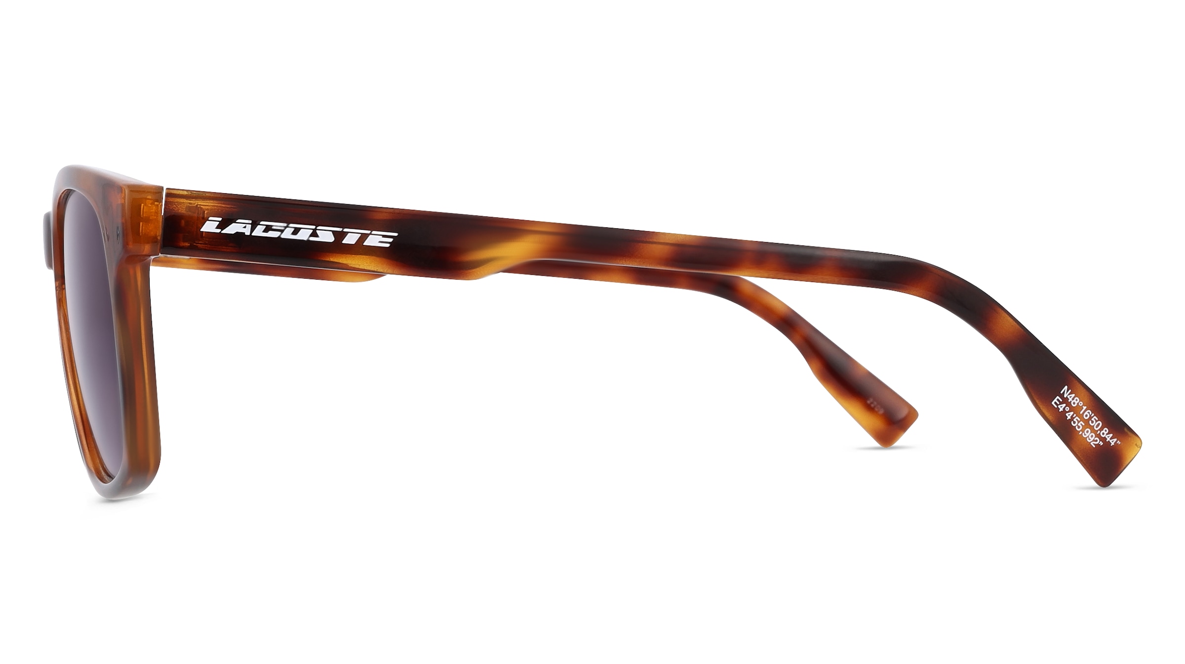 Thumbnail - Lacoste L988S Unisex-Sonnenbrille Vollrand Quadratisch Kunststoff-Gestell, braun