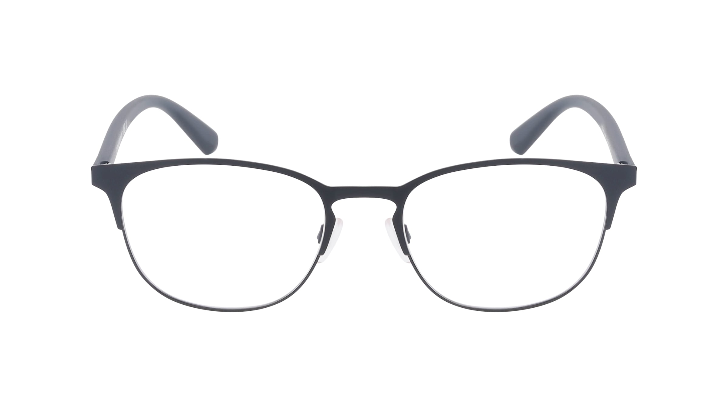 Emporio Armani EA1059 Herren-Brille inkl. Gläser Vollrand Oval Metall-Gestell 53/19/145, Schwarz