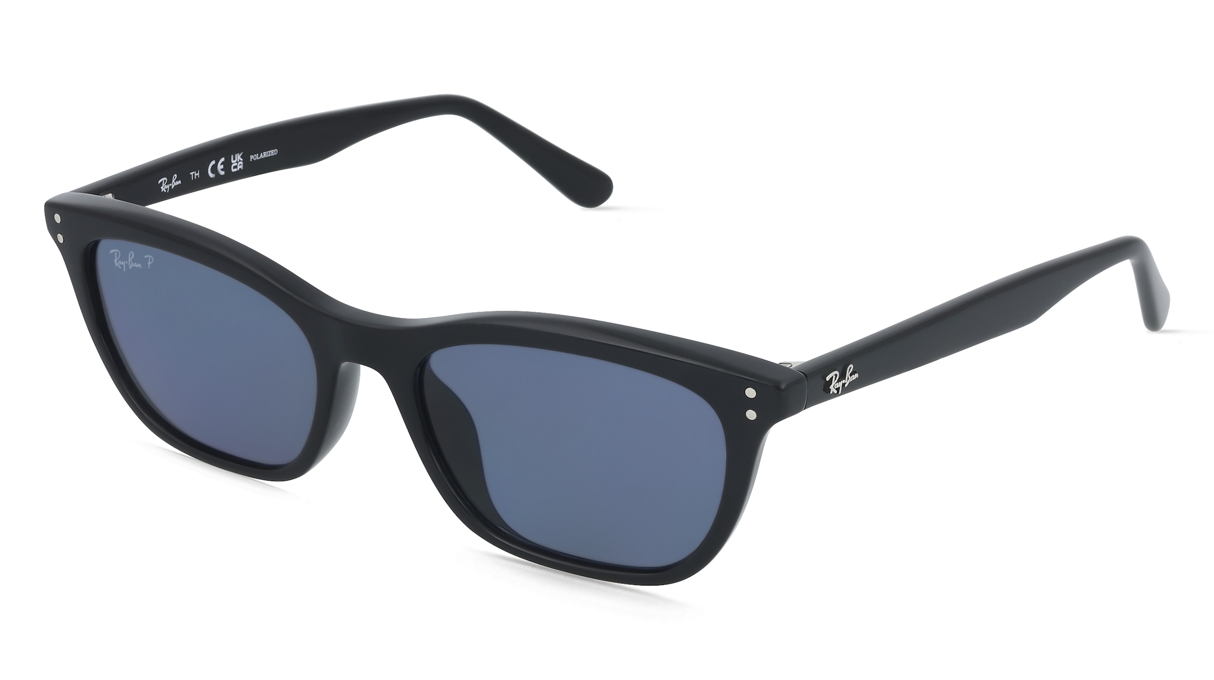 Ray-Ban RB4474D Unisex-Sonnenbrille Vollrand Geometrisch Kunststoff-Gestell, Schwarz