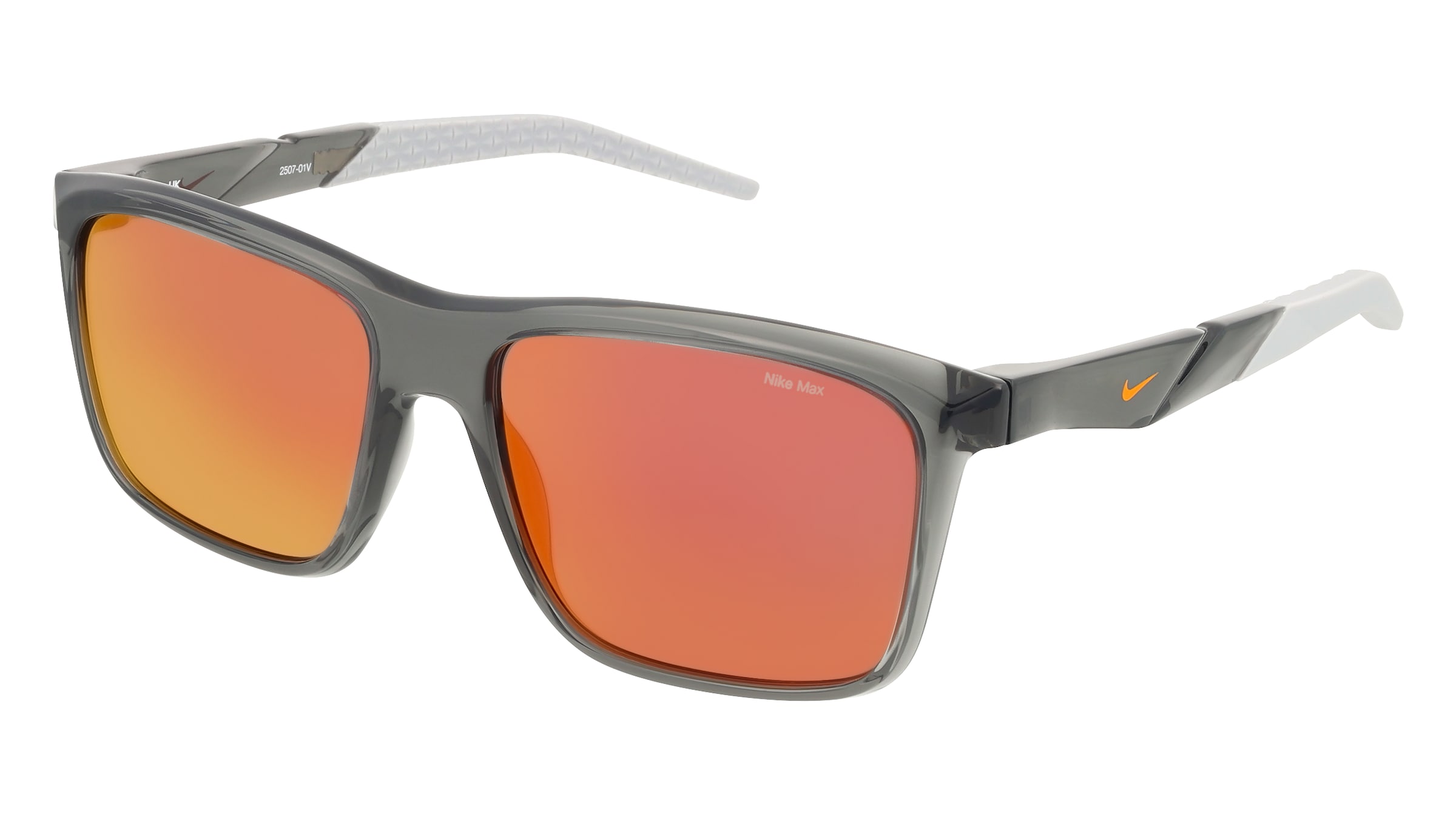 Nike NKIO0103X RADEON BYTE Herren-Sonnenbrille Vollrand Eckig Kunststoff-Gestell, Grau