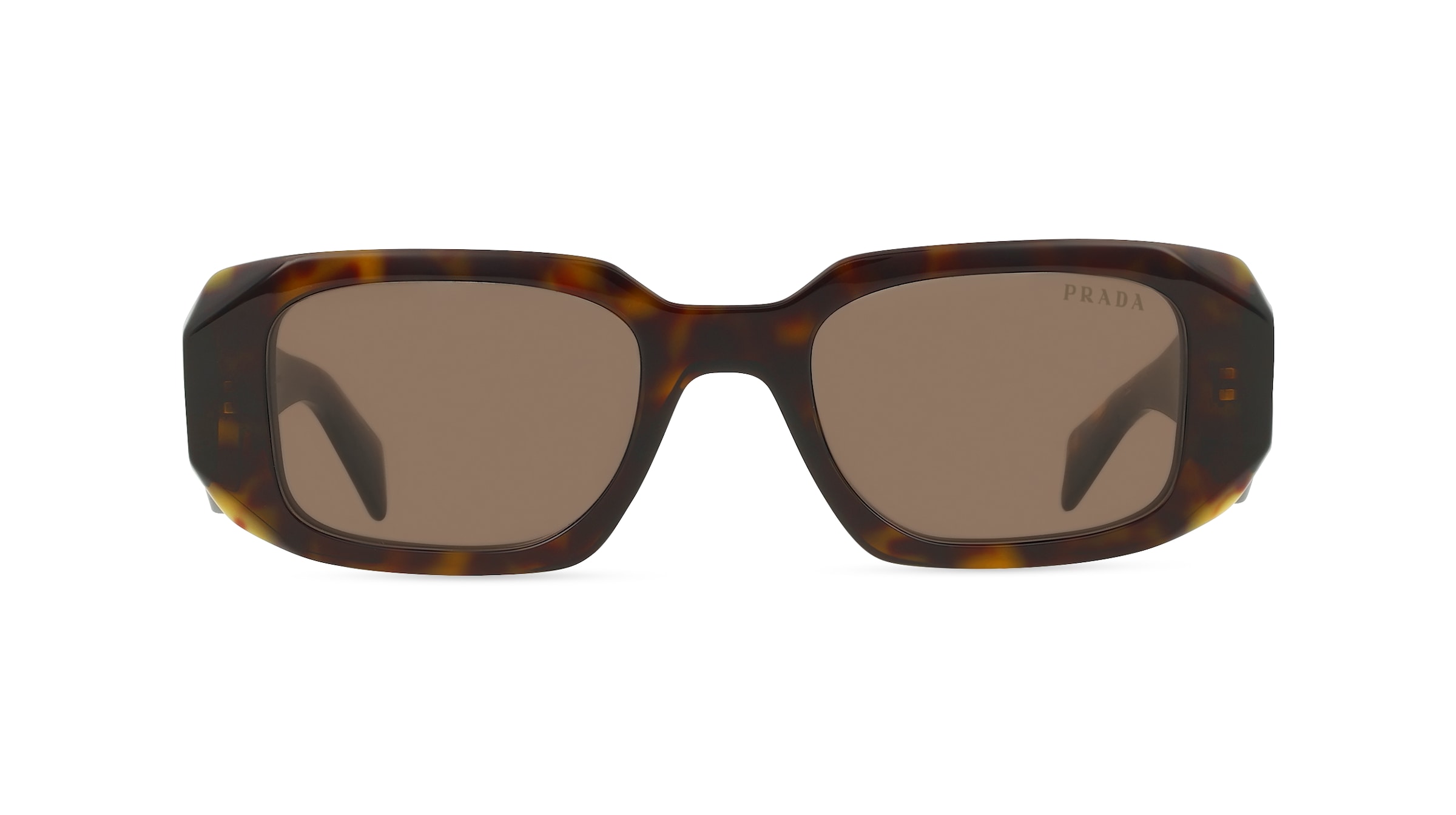 Prada PR17WS Damen-Sonnenbrille Vollrand Eckig Acetat-Gestell, braun