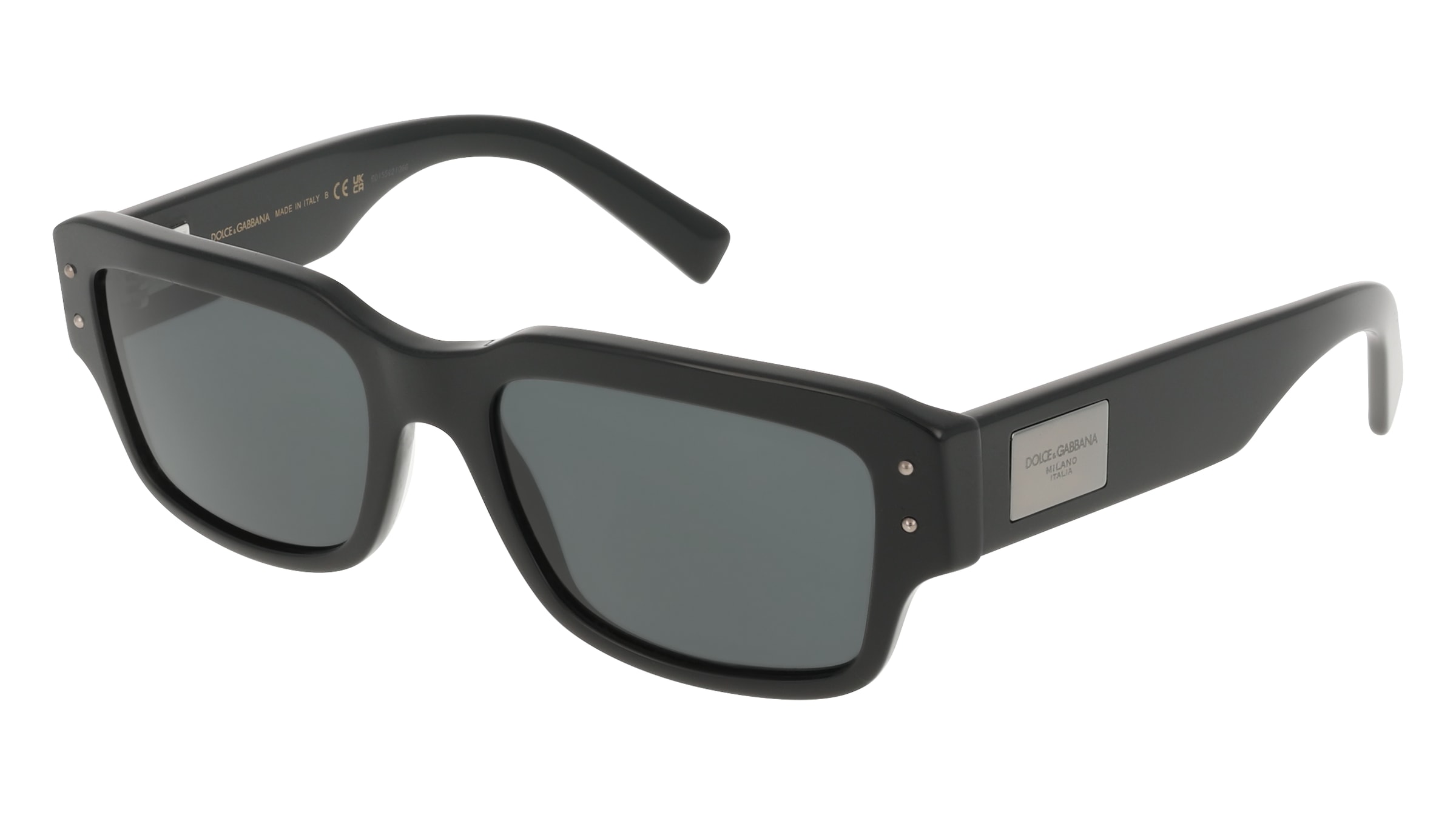 Dolce&amp;Gabbana DG4483 Herren-Sonnenbrille Vollrand Quadratisch Acetat-Gestell, Schwarz