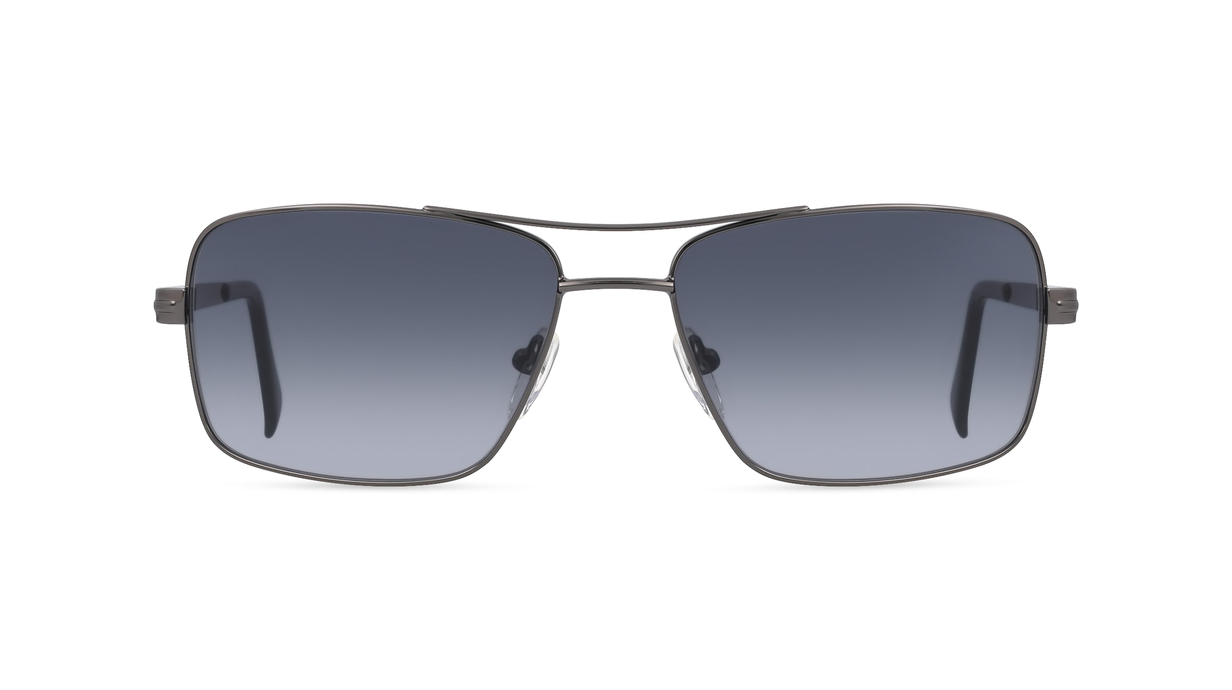 Fielmann MC 579 SUN CL Herren-Sonnenbrille Vollrand Eckig Metall-Gestell, grau