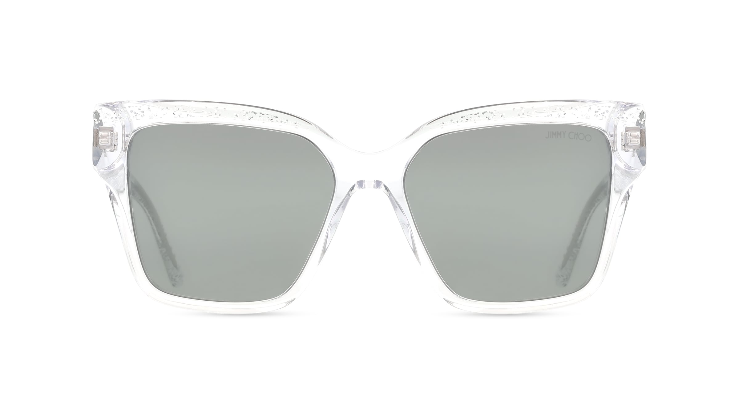 Jimmy Choo JC5003 Damen-Sonnenbrille Vollrand Eckig Acetat-Gestell, transparent