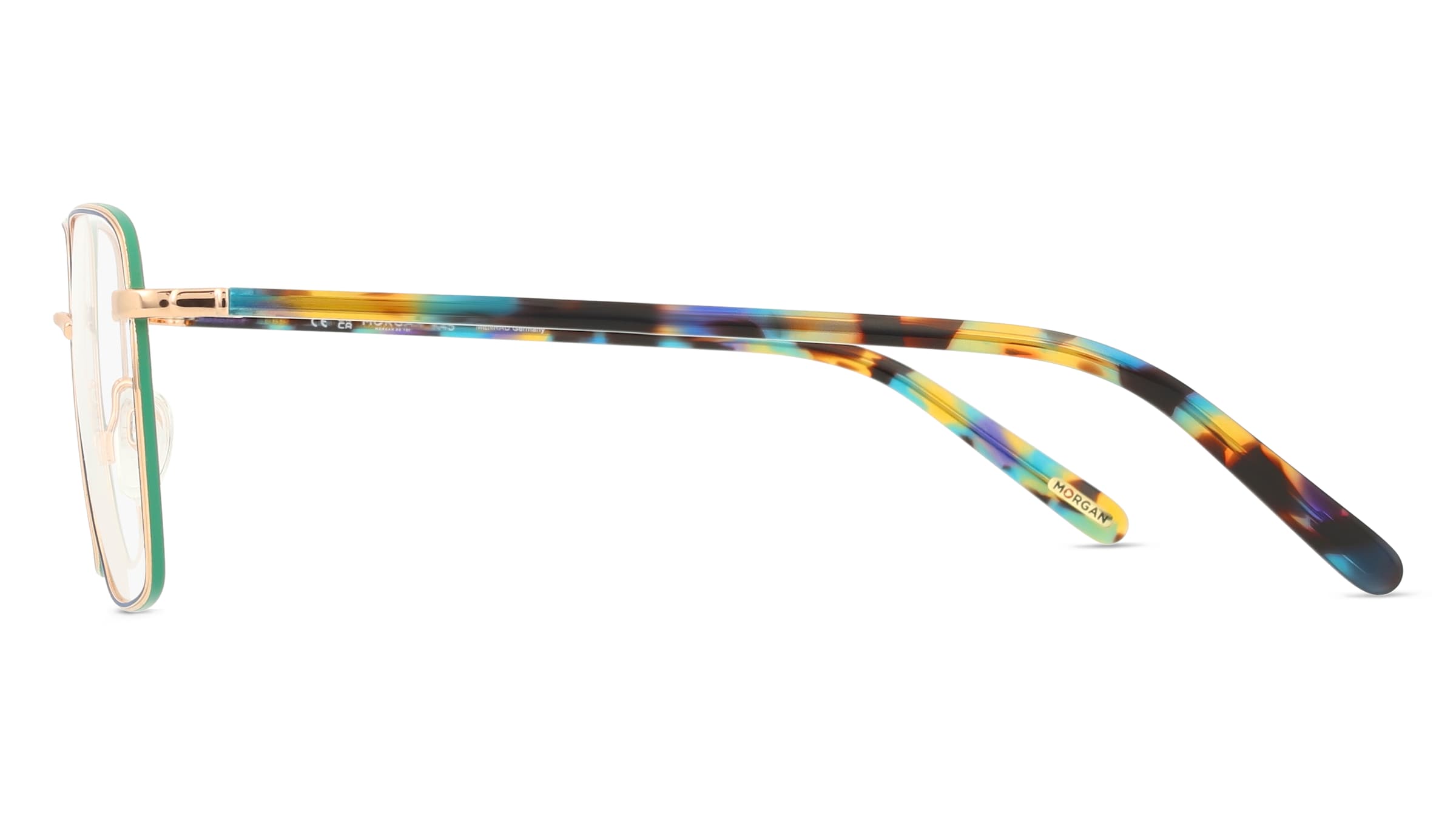 Thumbnail - Morgan MO 3235 Damen-Brille inkl. Gläser Vollrand Eckig Edelstahl-Gestell 51mm/16mm/135mm, blau