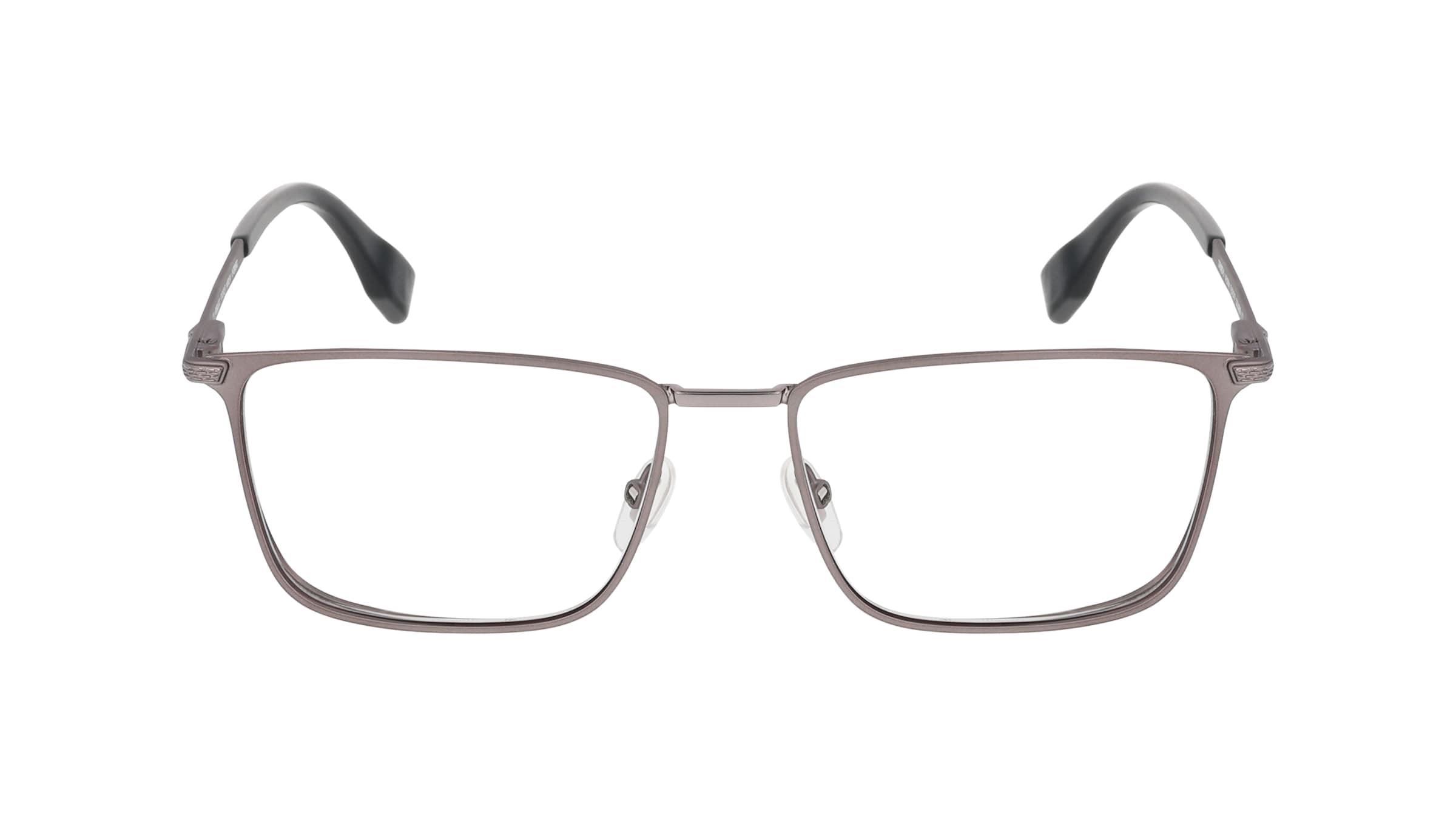 Police VPLR64 Herren-Brille inkl. Gläser Vollrand Eckig Metall-Gestell 54/17/145, grau