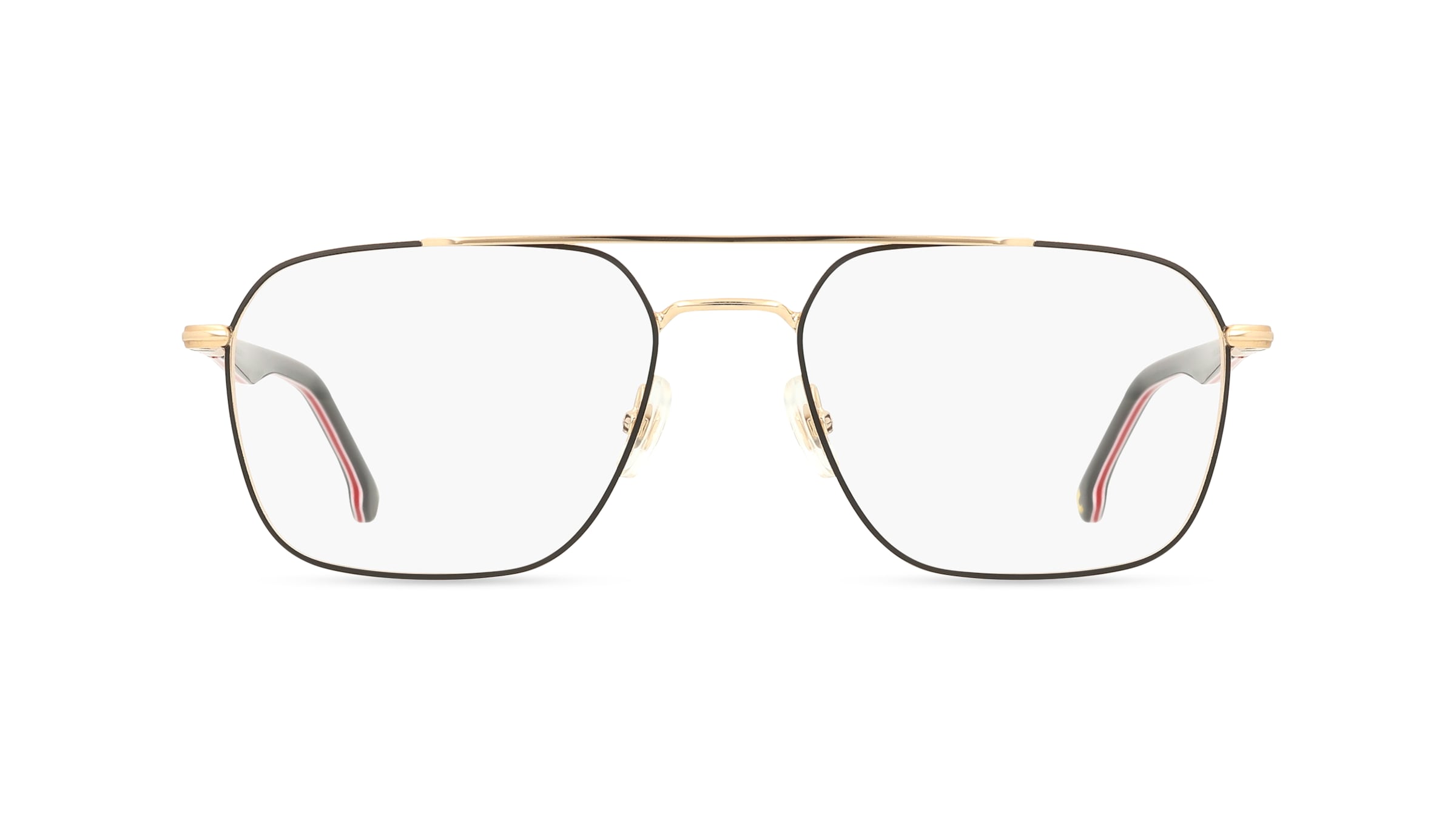 Carrera 369 Herren-Brille inkl. Gläser Vollrand Quadratisch Edelstahl-Gestell 55/18/145, schwarz