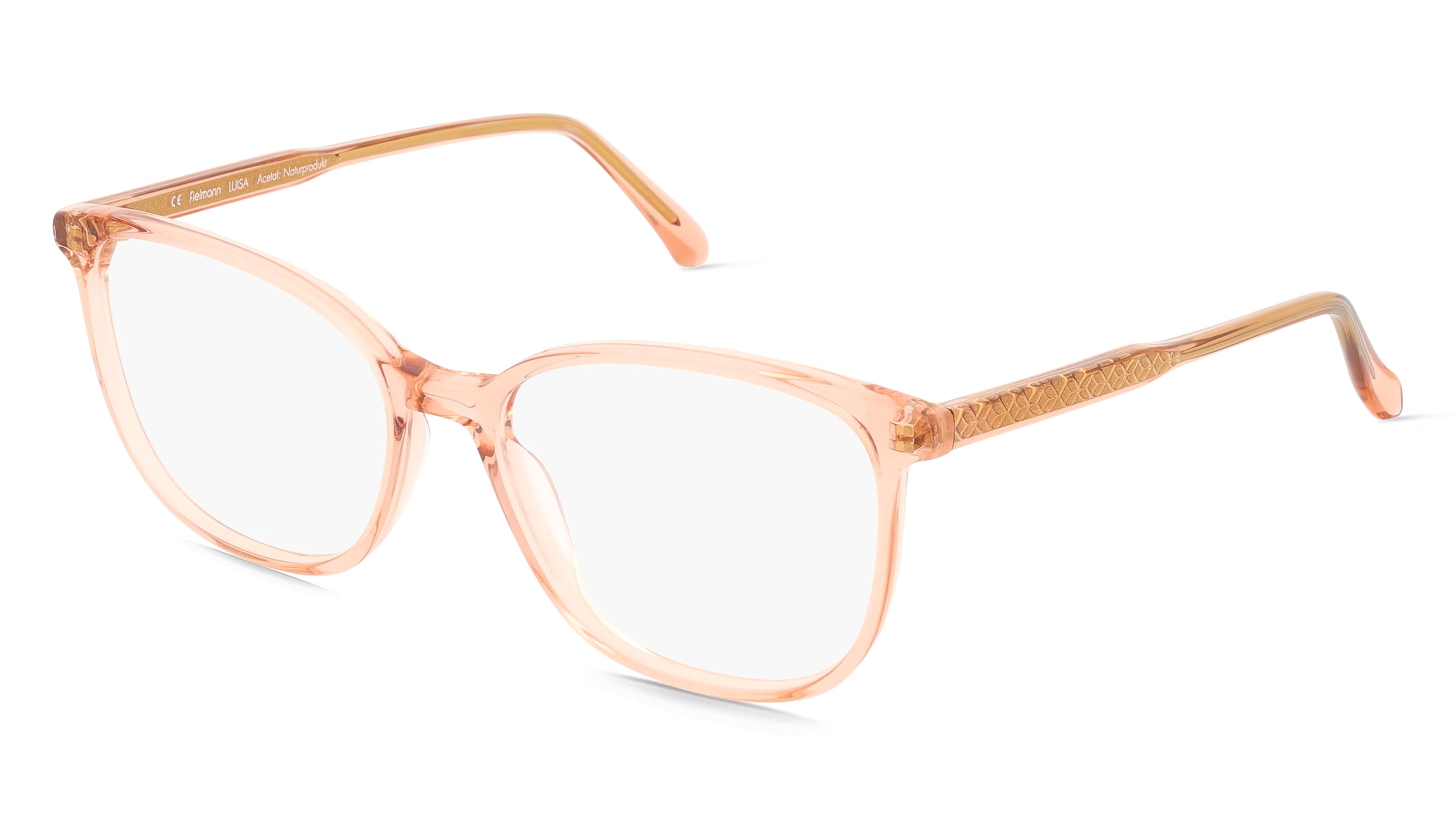 Fielmann ABC 087 FA LUISA Damen-Brille inkl. Gläser Vollrand Butterfly Acetat-Gestell 53/16/140, Pink