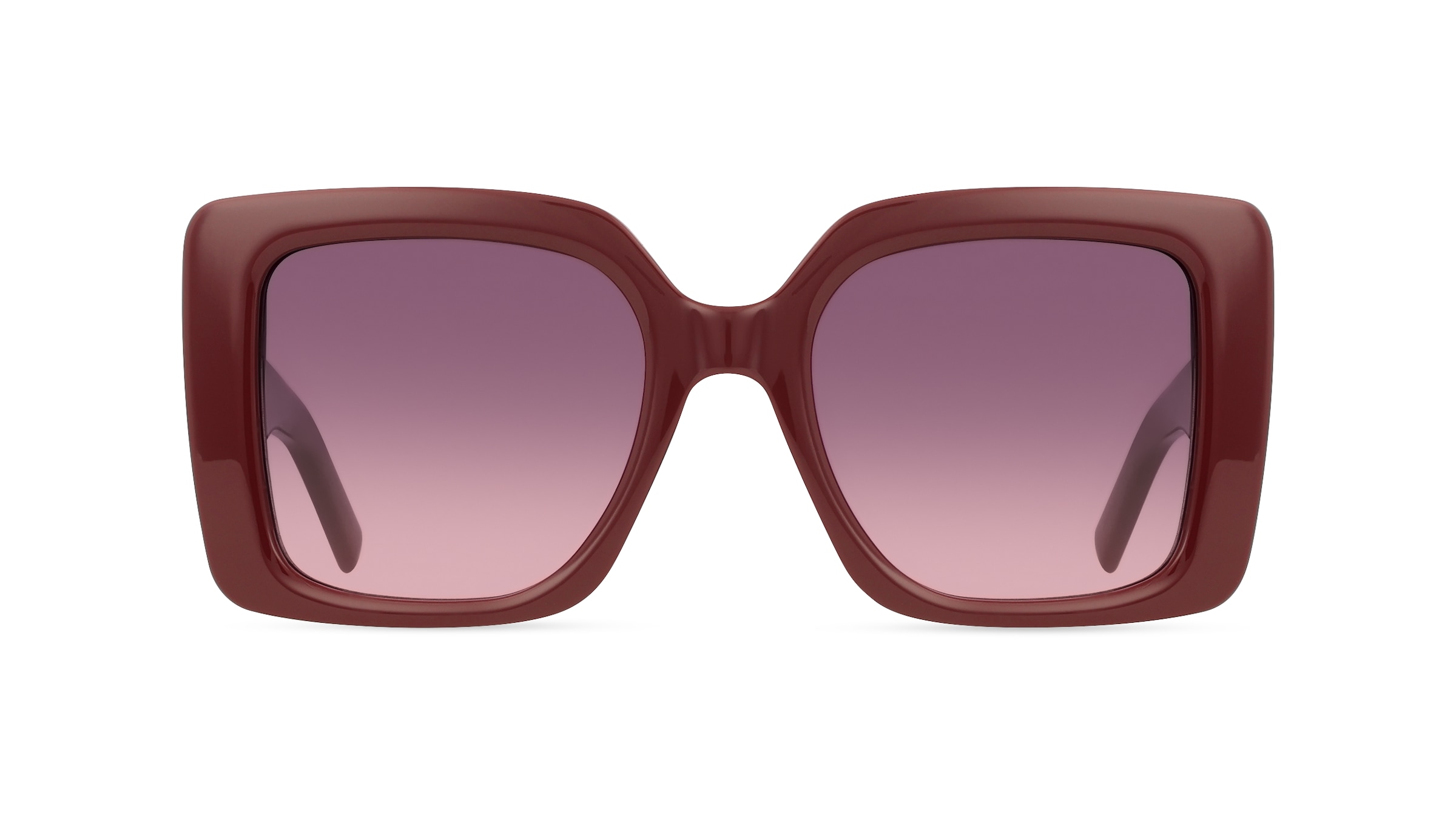 Karl Lagerfeld KL6203S Damen-Sonnenbrille Vollrand Eckig Acetat-Gestell, rot