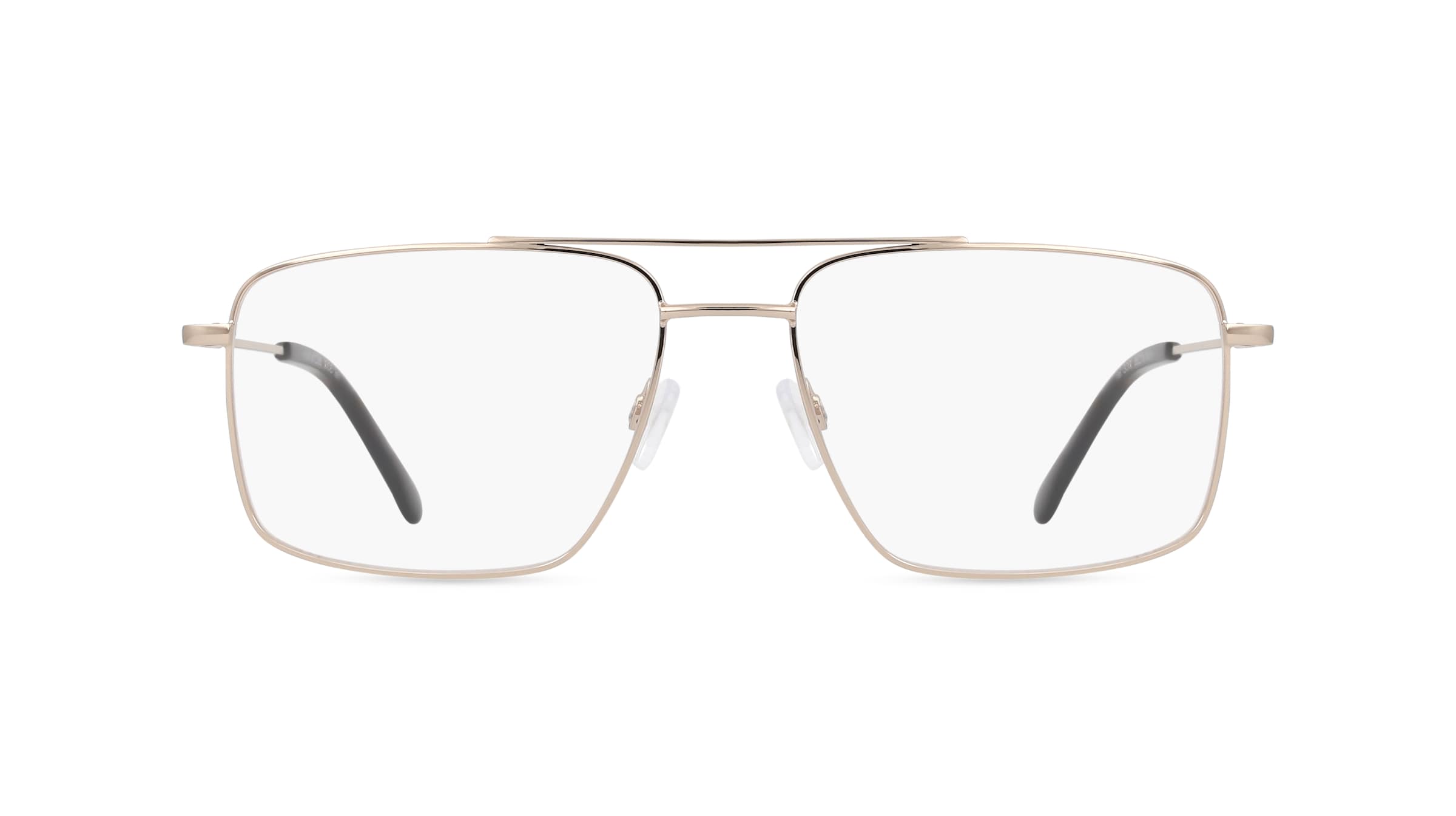 Fielmann OU 046 CL Herren-Brille inkl. Gläser Vollrand Eckig Edelstahl-Gestell 56mm/16mm/145mm, gold
