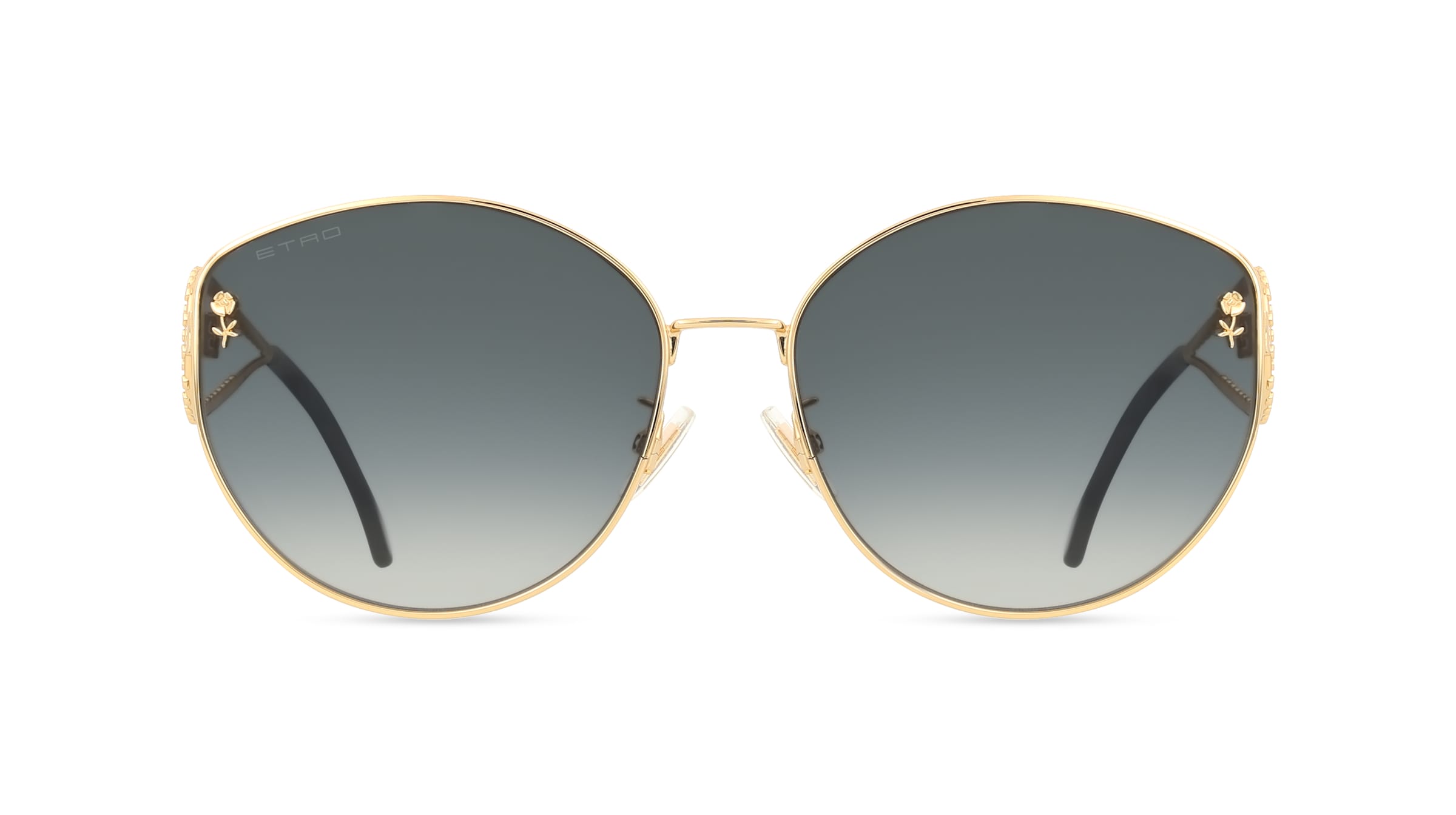 Etro 0072/F/S Damen-Sonnenbrille Vollrand Cateye Metall-Gestell, gold