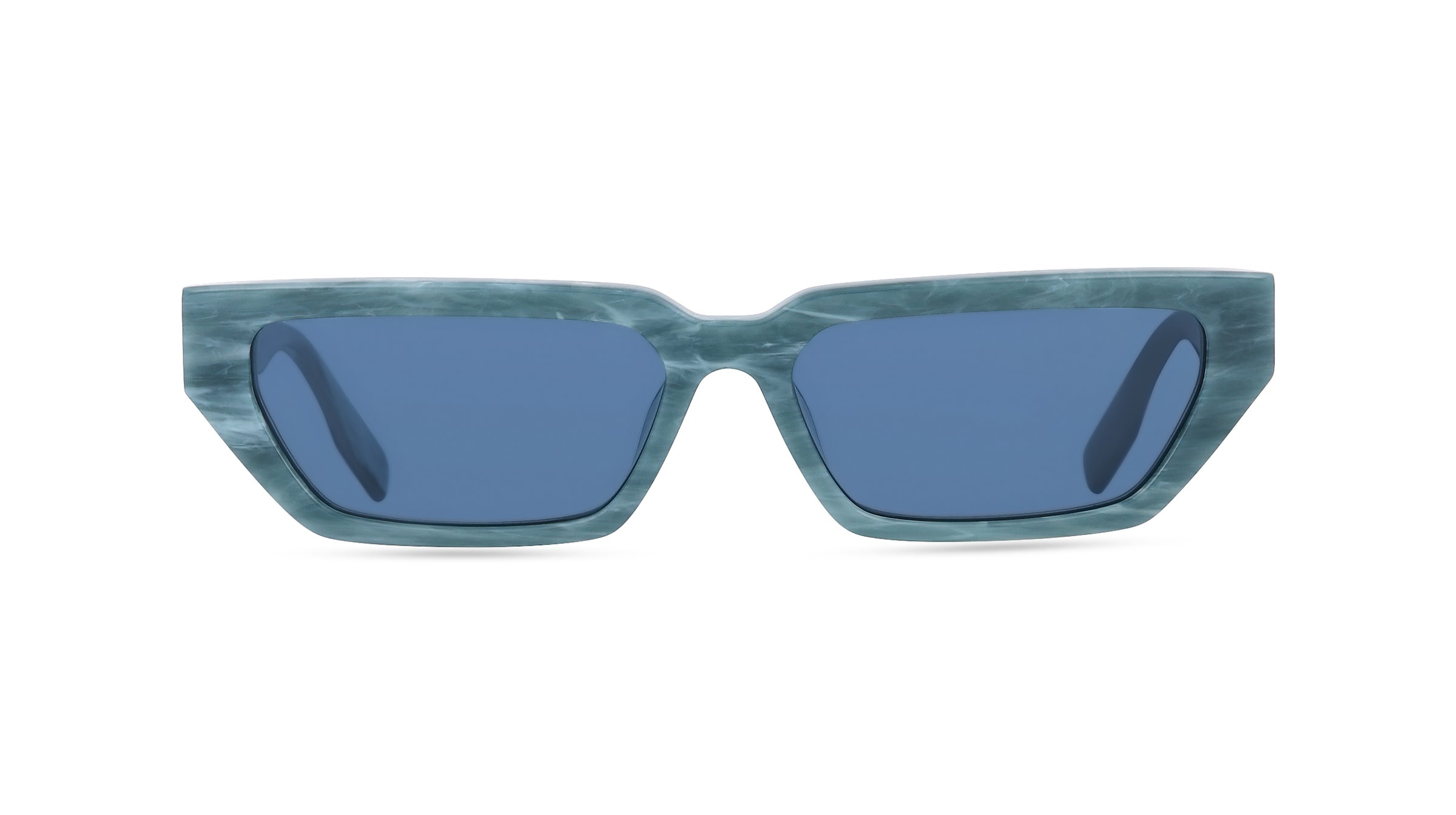 Alexander McQueen MQ0302S Unisex-Sonnenbrille Vollrand Eckig Kunststoff-Gestell, blau