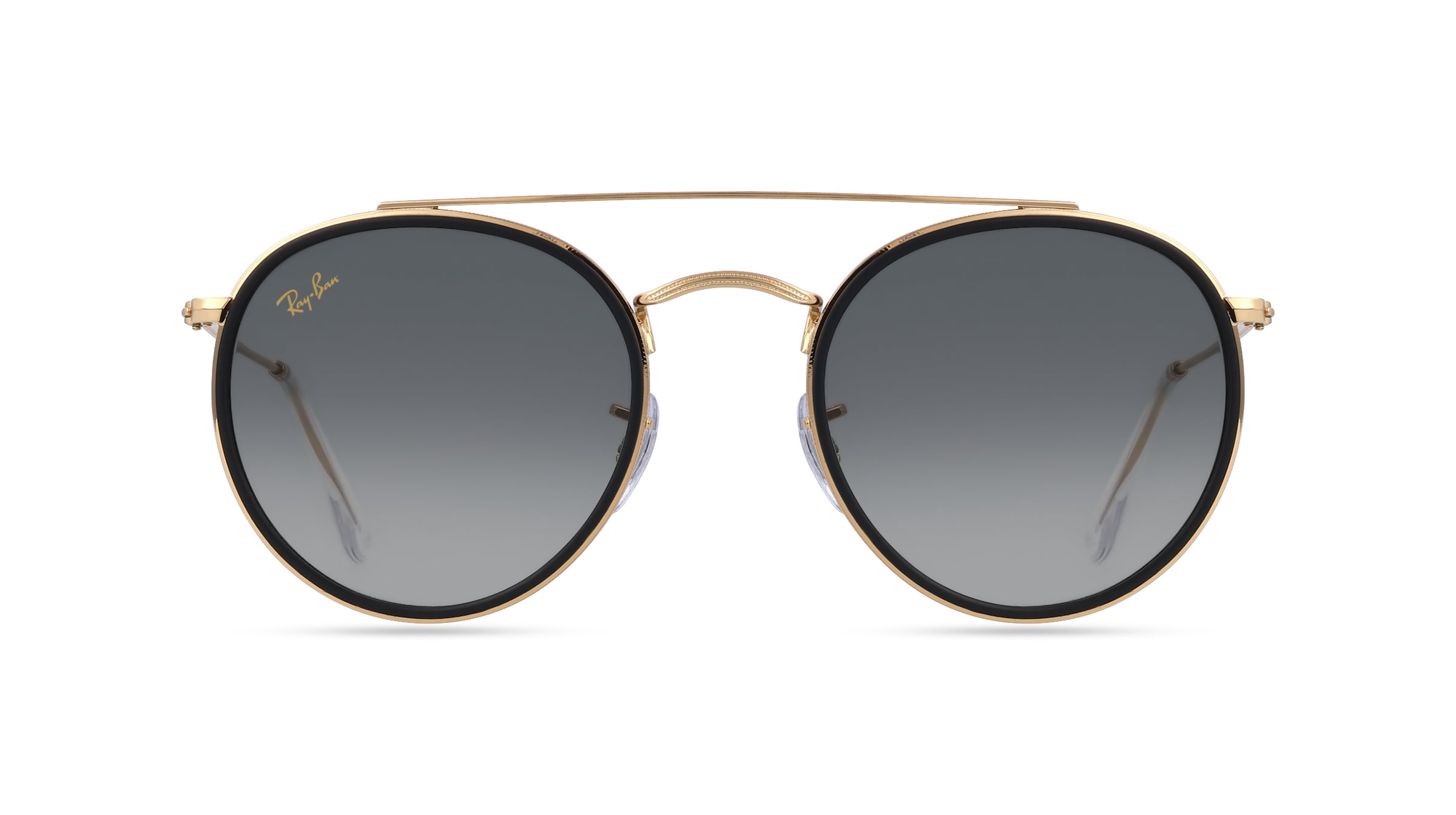 Ray-Ban RB 3647N Unisex-Sonnenbrille Vollrand Rund Metall-Gestell, gold