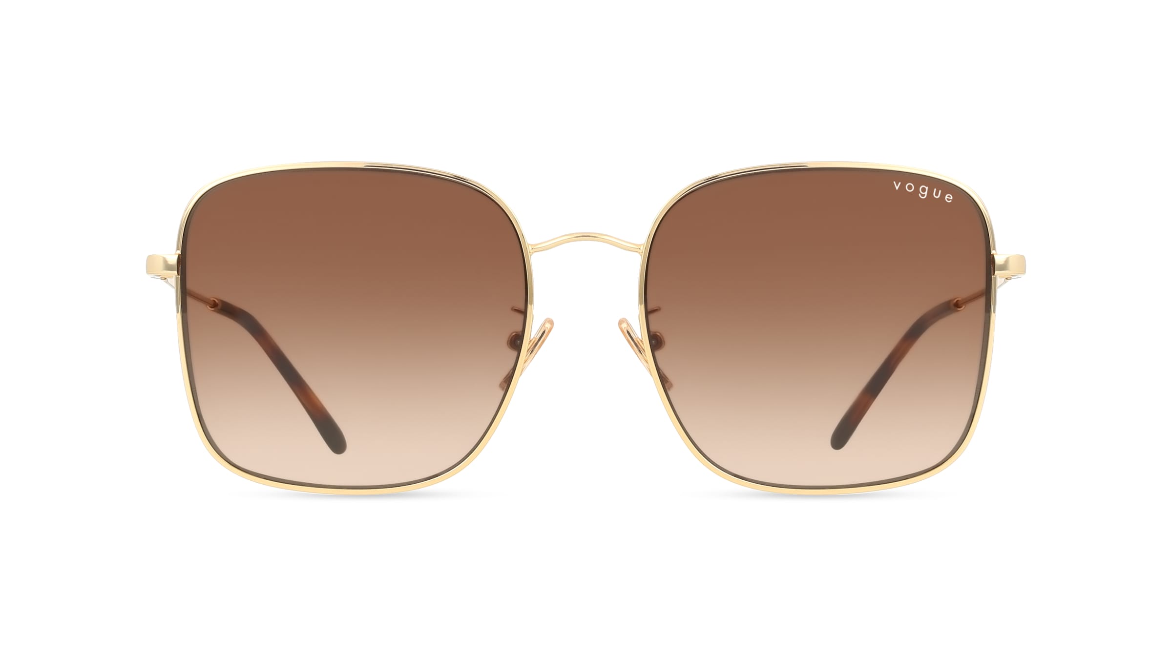 Vogue VO4327SD Damen-Sonnenbrille Vollrand Eckig Metall-Gestell, gold