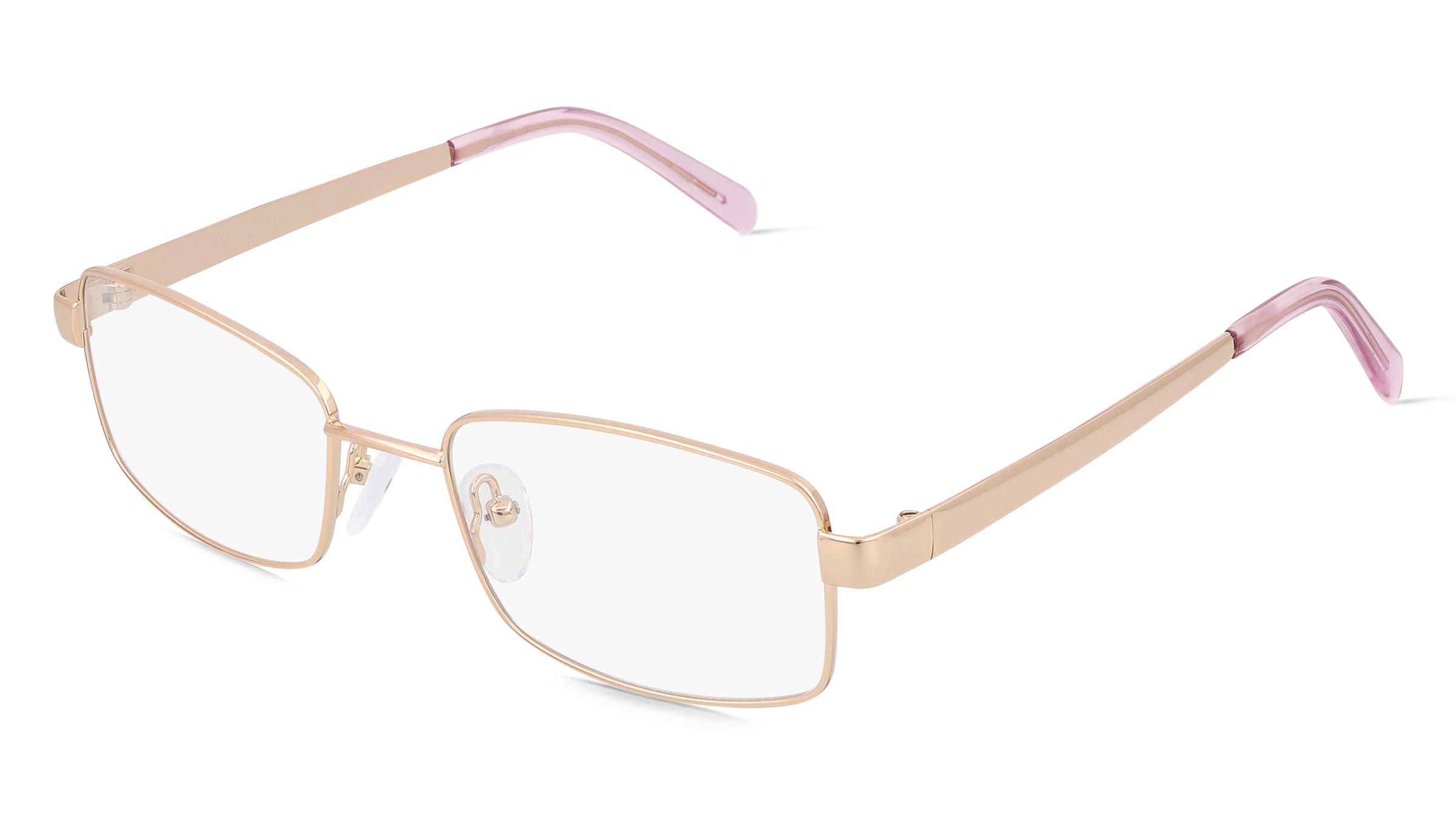 Fielmann BD 333 CL Damen-Brille inkl. Gläser Vollrand Quadratisch Metall-Gestell 49/17/130, Gold