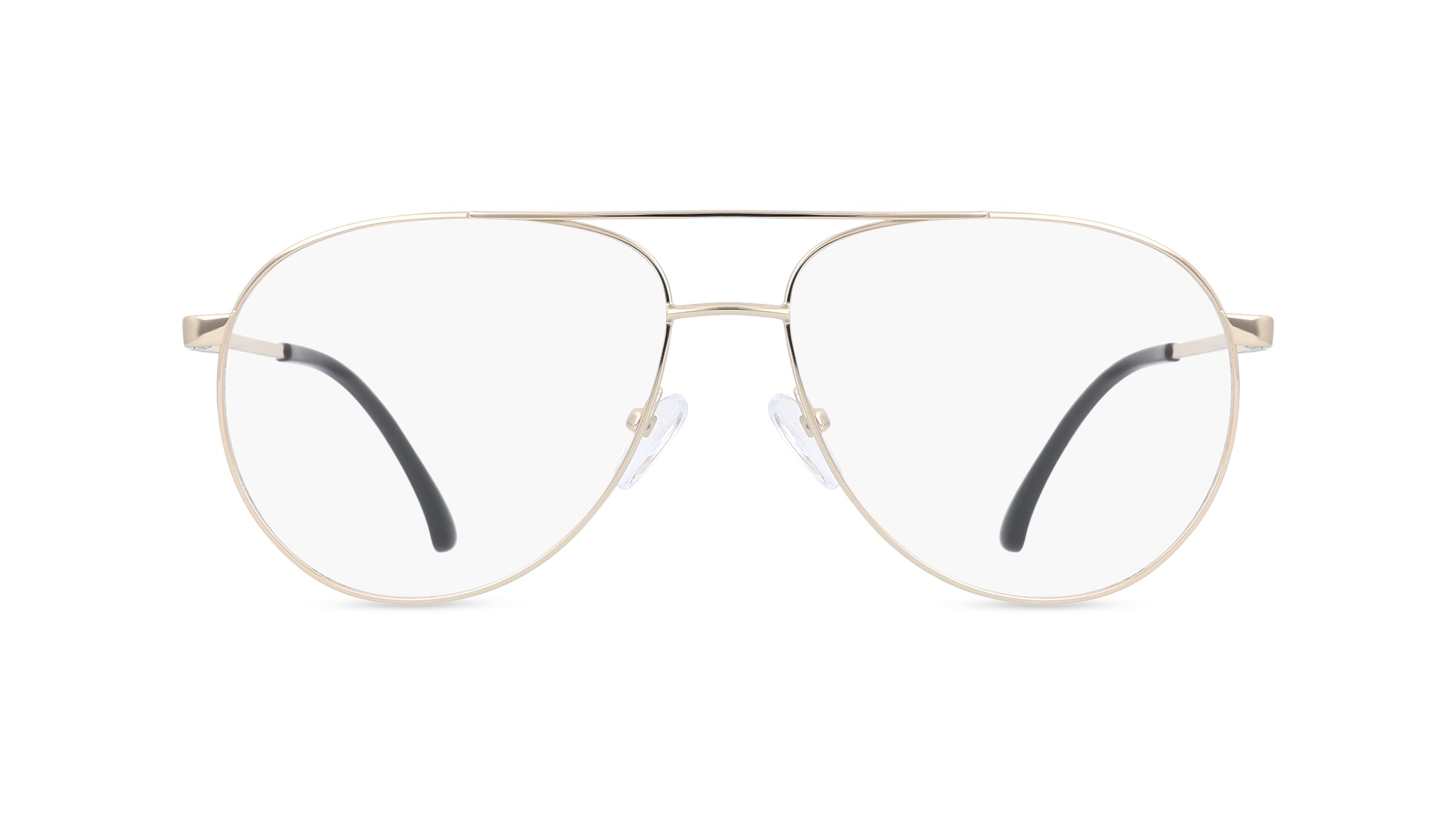 Fielmann BD 546 CL Herren-Brille inkl. Gläser Vollrand Pilot Edelstahl-Gestell 56mm/15mm/145mm, gold