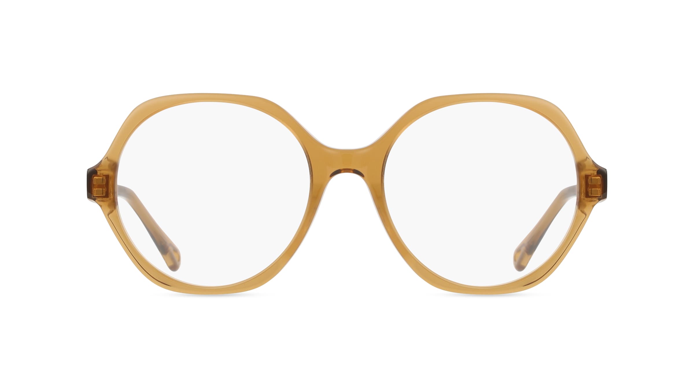 Chloé CH0083O Unisex-Brille inkl. Gläser Vollrand Rund Acetat-Gestell 53mm/18mm/140mm, braun