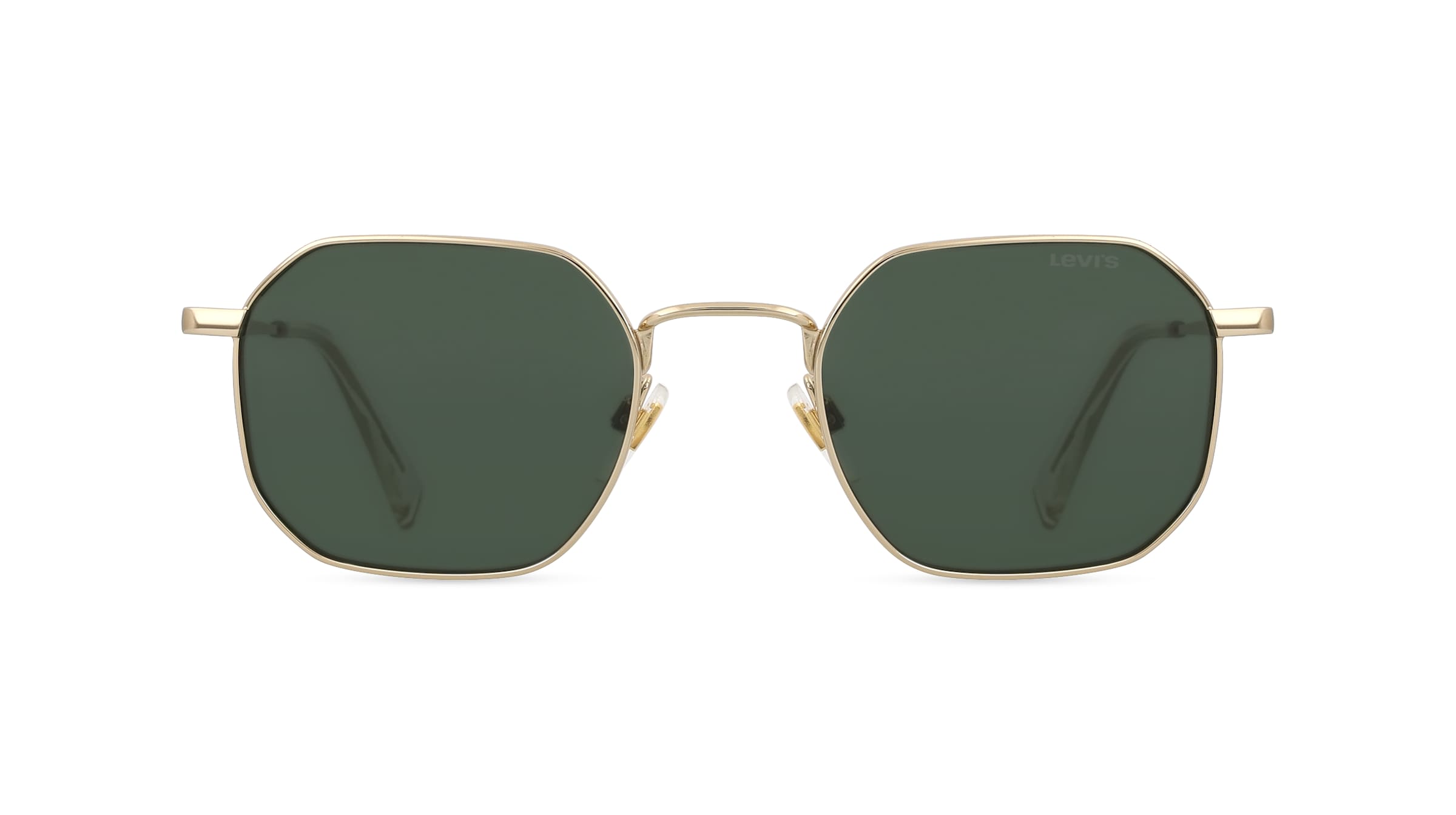 Levi's LV 1035/S Unisex-Sonnenbrille Vollrand Achteckig Metall-Gestell, gold