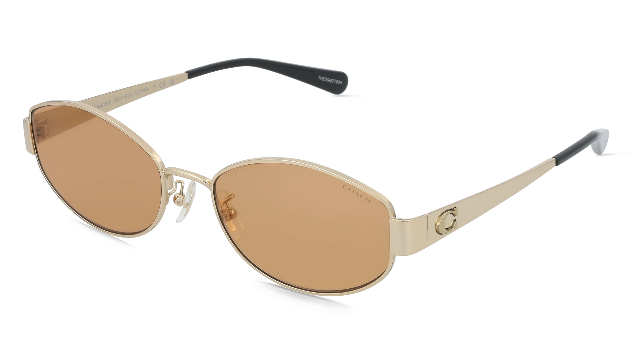 Coach HC7192D CDP44 Damen-Sonnenbrille Vollrand Geometrisch Metall-Gestell, Gold