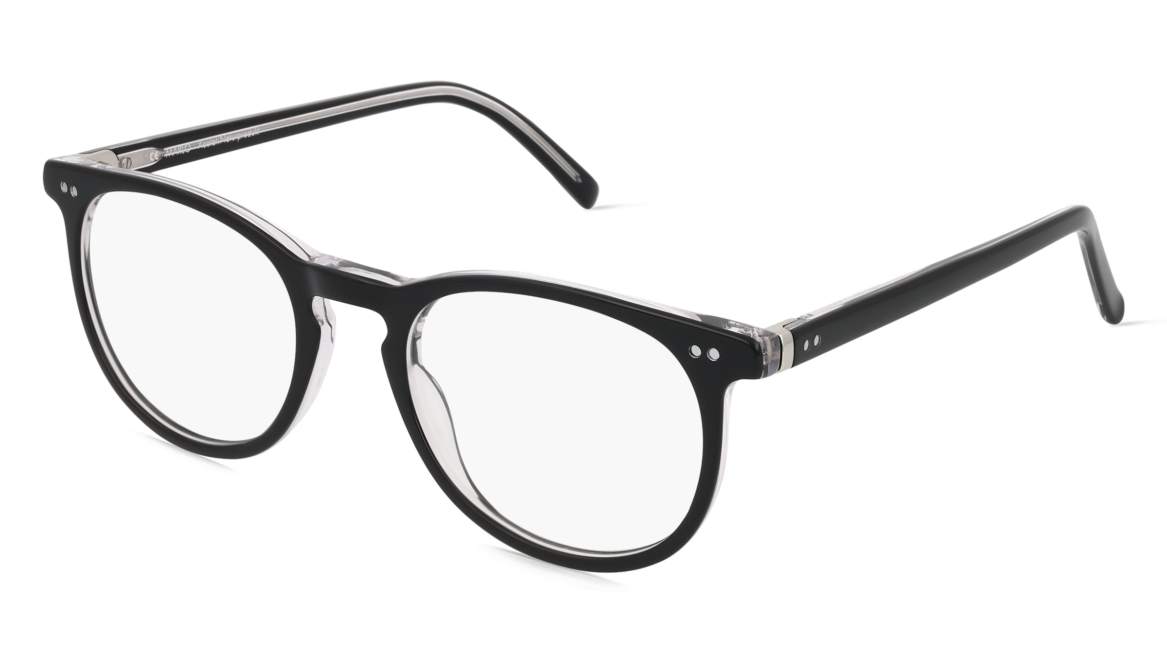 Fielmann LN 049 CL MARLO Damen-Brille inkl. Gläser Vollrand Panto Acetat-Gestell 52mm/20mm/145mm, schwarz