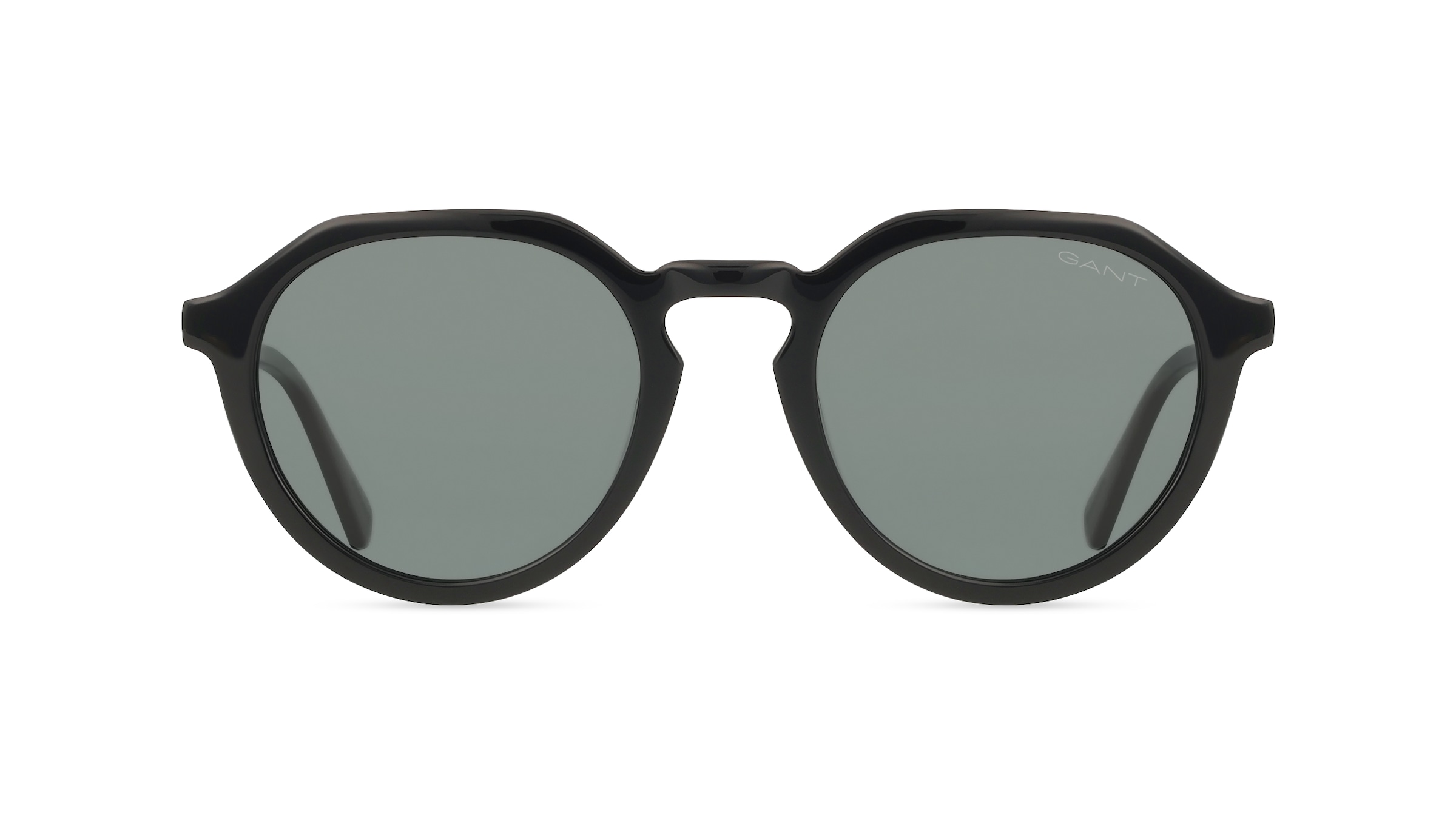 Gant GA00024 Herren-Sonnenbrille Vollrand Rund Acetat-Gestell, schwarz
