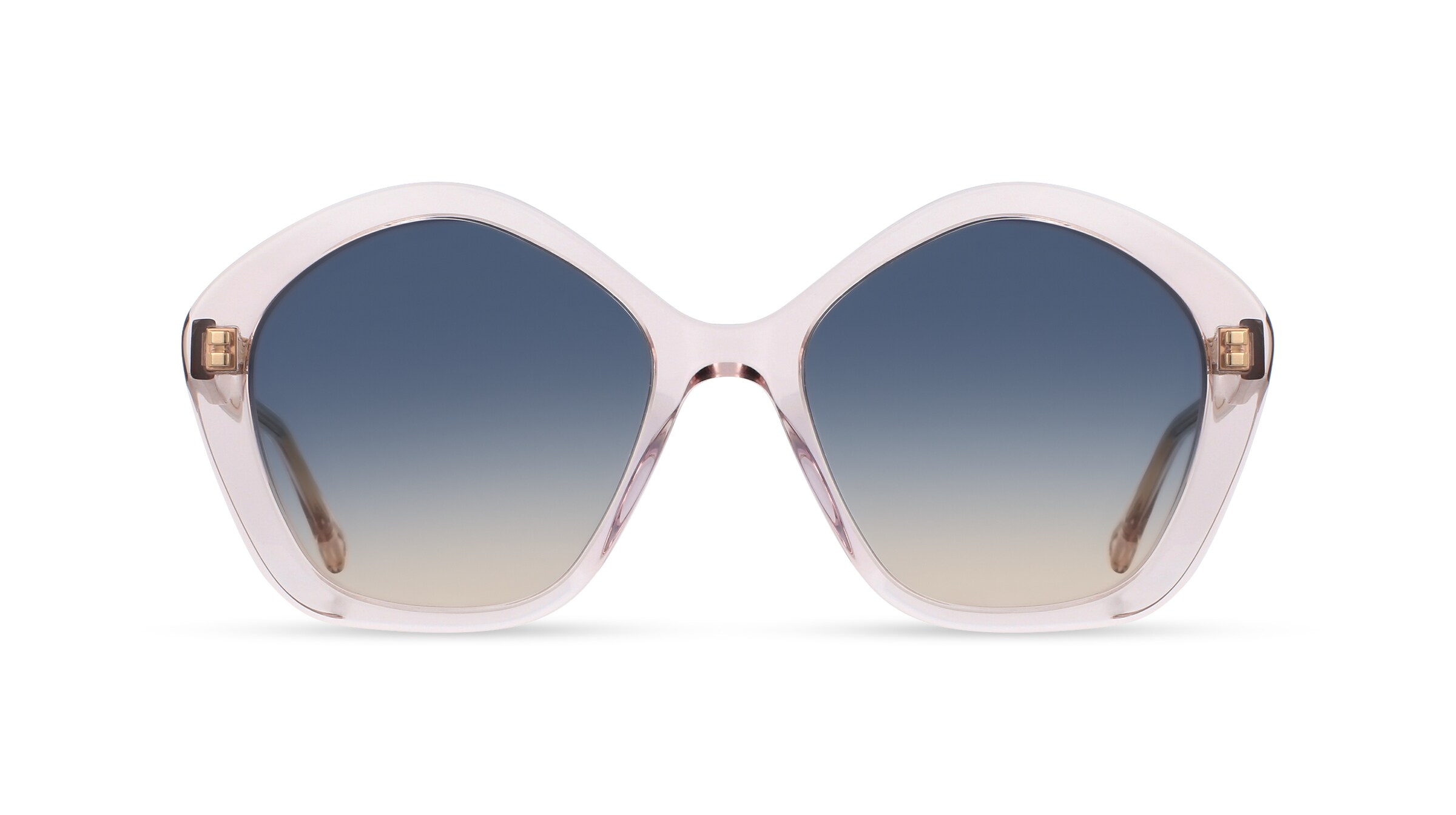 Chloé CH0082S Damen-Sonnenbrille Vollrand Achteckig Bio-Acetat-Gestell, pink