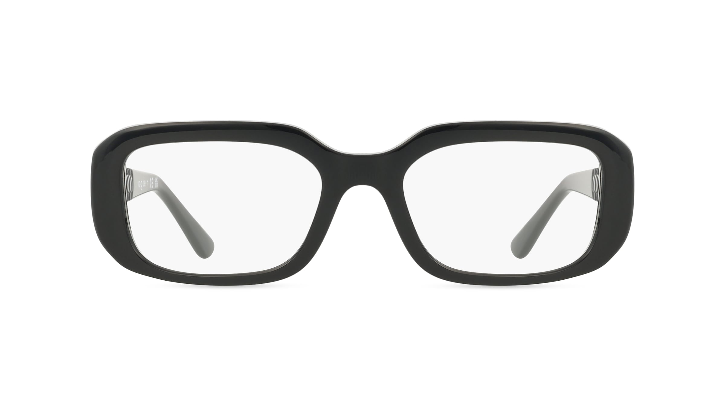 Vogue 0VO5568 Damen-Brille inkl. Gläser Vollrand Eckig Propionat-Gestell 51mm/19mm/135mm, schwarz