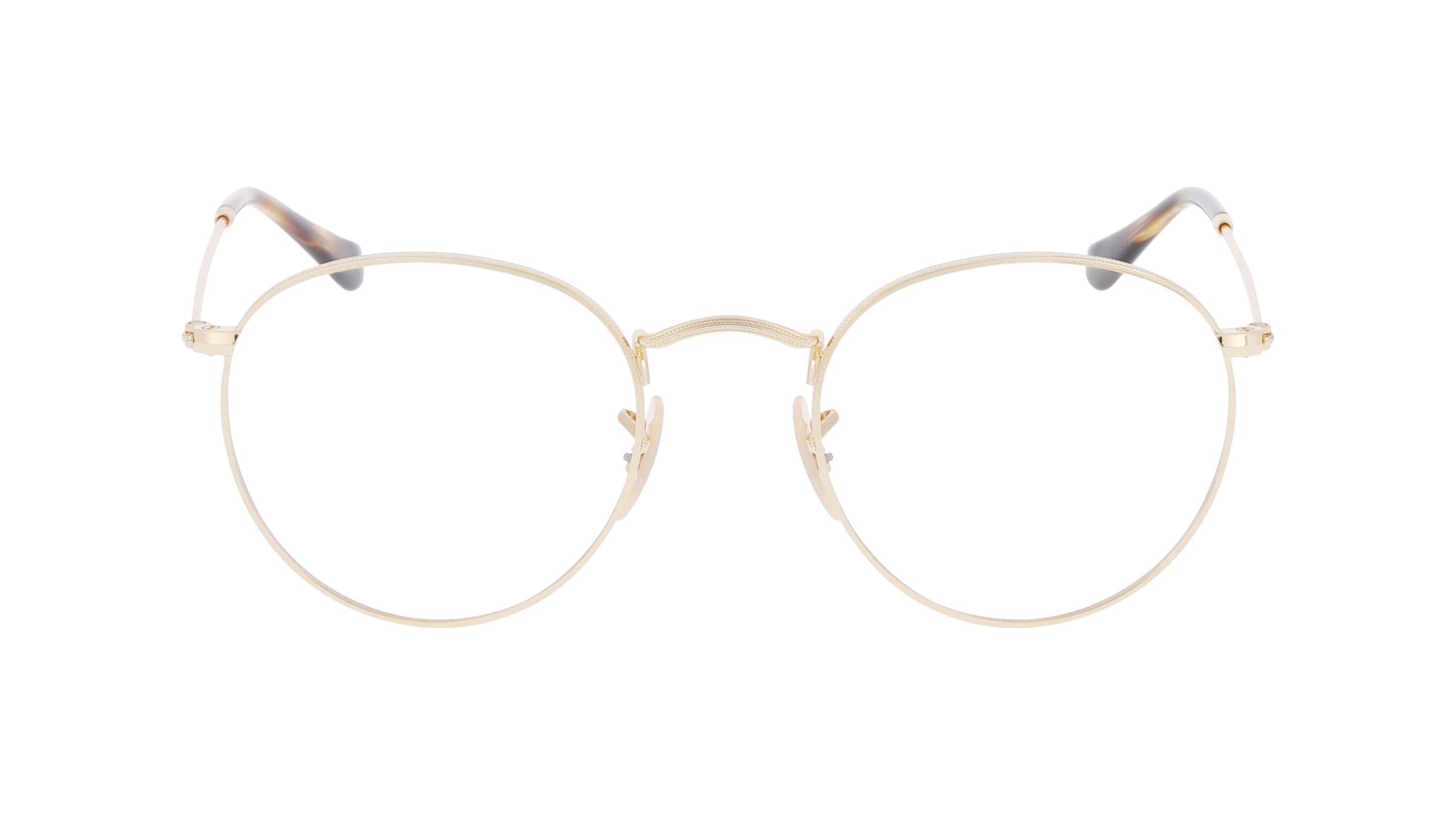 Ray-Ban RB 3447 V Unisex-Brille inkl. Gläser Vollrand Panto Metall-Gestell 50/21/145, gold