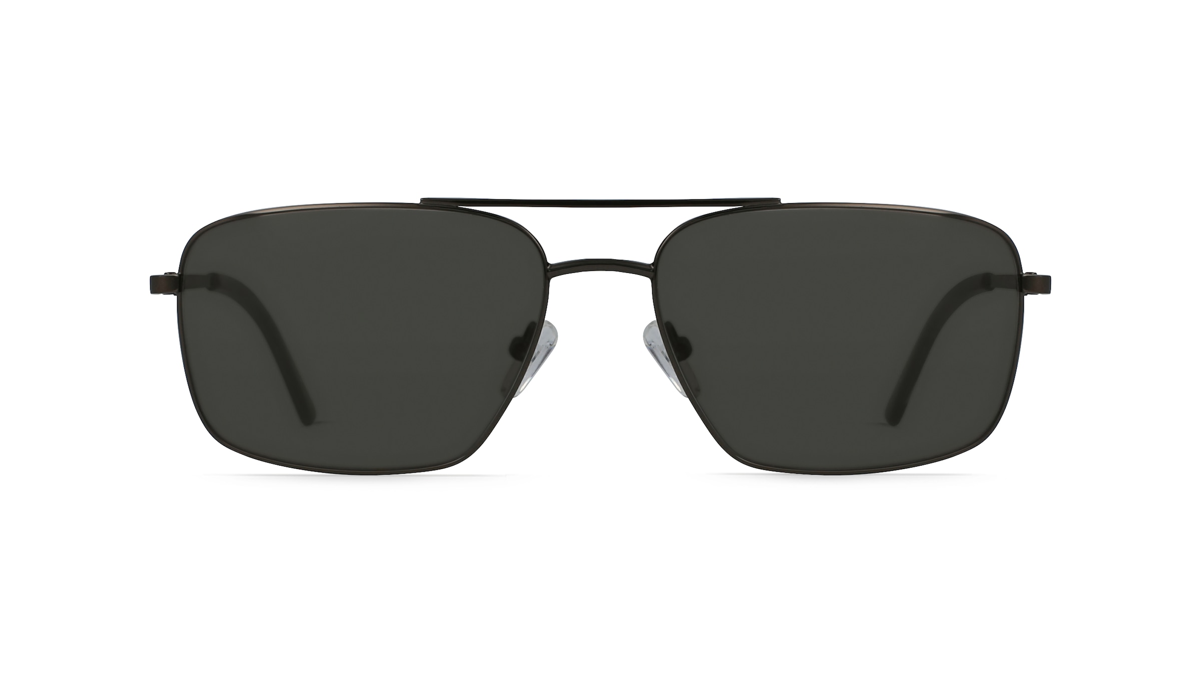 Fielmann DDJ 003 SUN CL Herren-Sonnenbrille Vollrand Eckig Metall-Gestell, grau