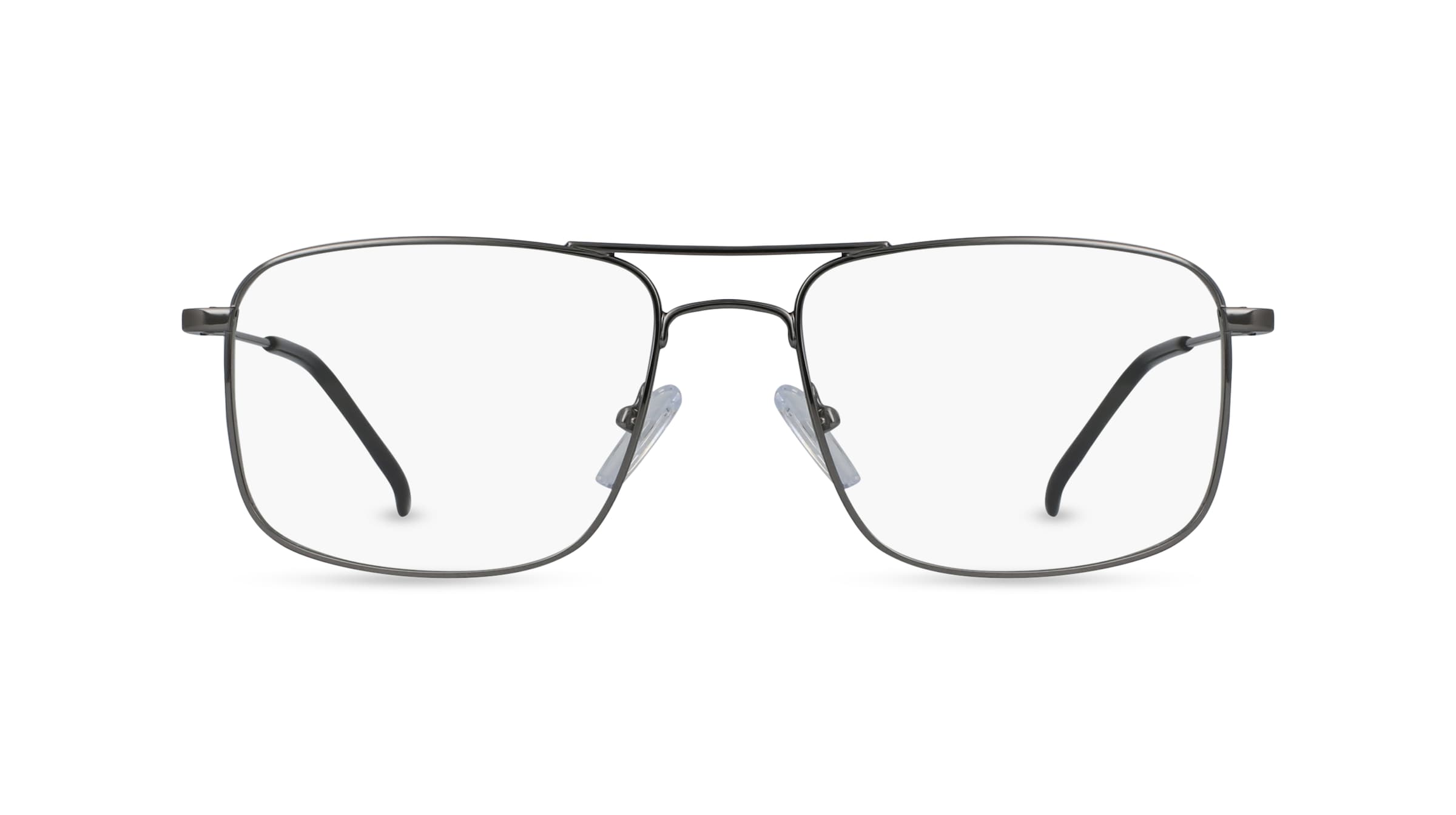 Fielmann BD 435 CL Herren-Brille inkl. Gläser Vollrand Eckig Edelstahl-Gestell 53mm/18mm/140mm, grau