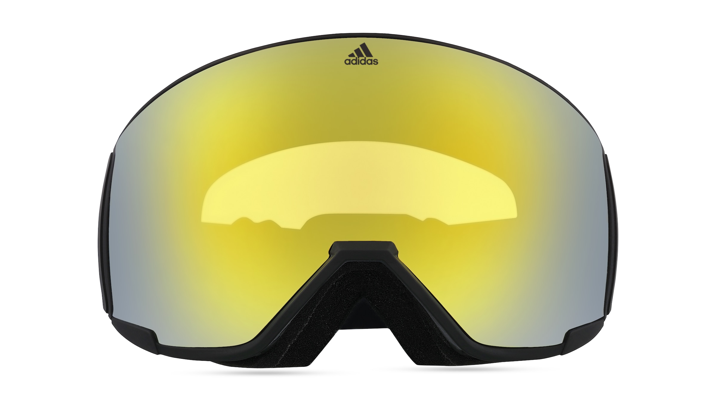 Adidas SP0039  Unisex-Skibrille Vollrand Monoscheibe Kunststoff-Gestell, schwarz