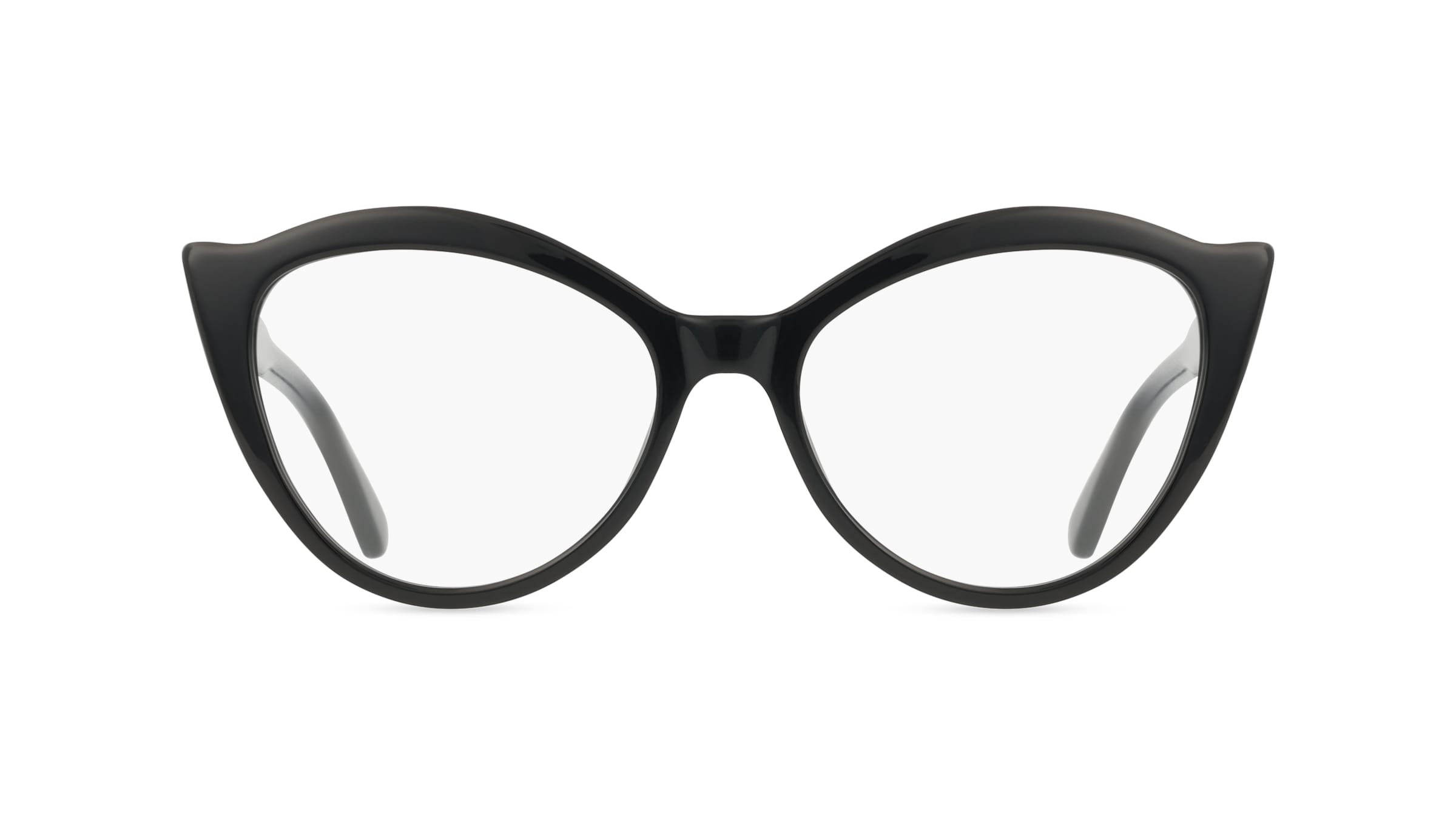 Moschino 607 Damen-Brille inkl. Gläser Vollrand Cateye Acetat-Gestell 53mm/17mm/140mm, schwarz