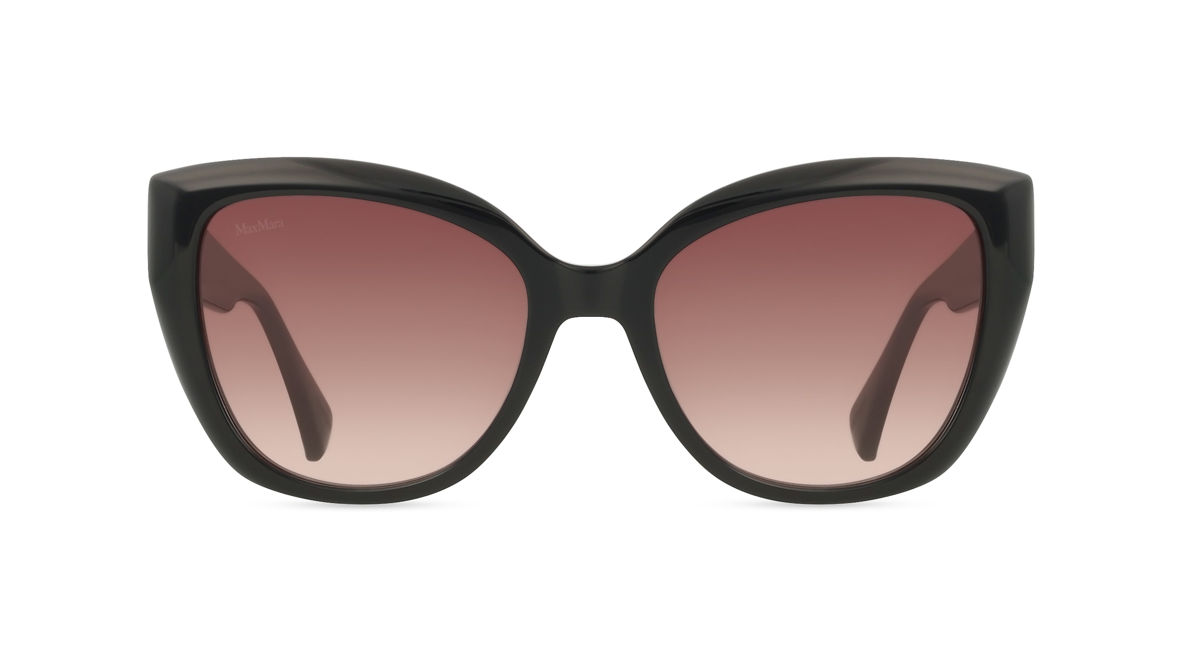 Max Mara MM0040 Unisex-Sonnenbrille Vollrand Cat Eye Acetat-Gestell, schwarz