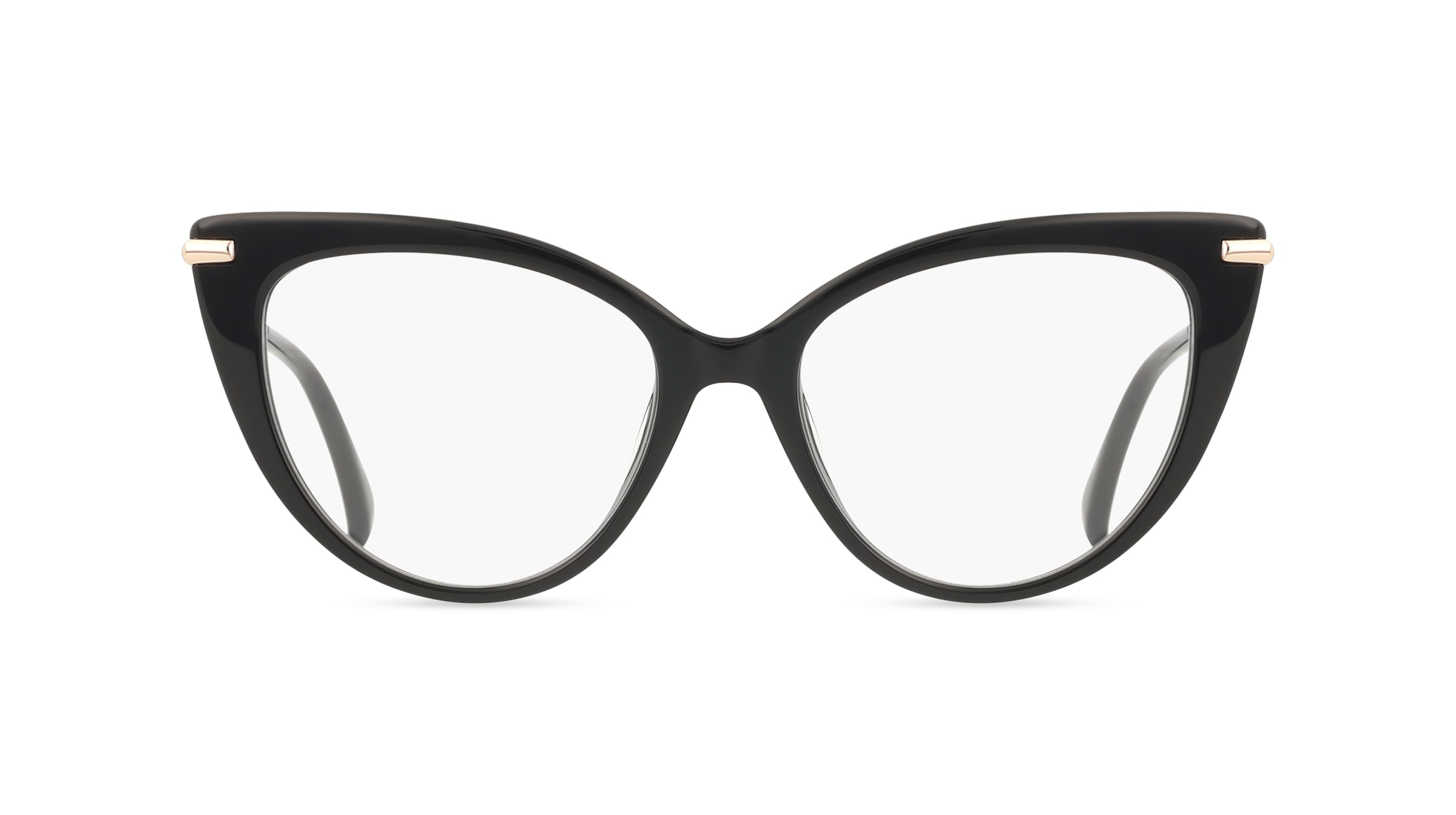 Max Mara MM5145 Unisex-Brille inkl. Gläser Vollrand Cateye Acetat-Gestell 52/17/135, schwarz