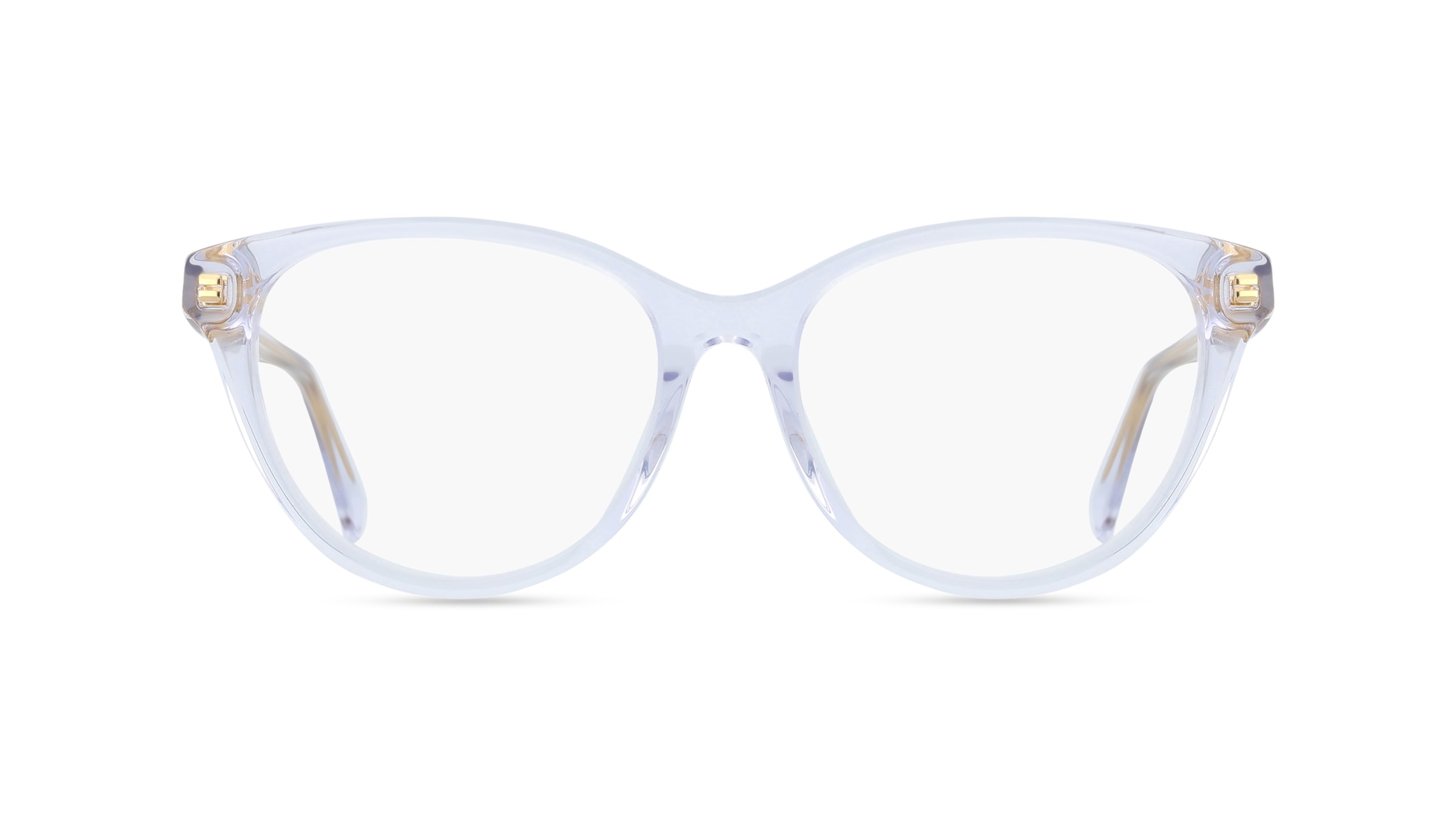 Ralph Lauren RA7198U Damen-Brille inkl. Gläser Vollrand Butterfly Acetat-Gestell 53/16/145, Transparent