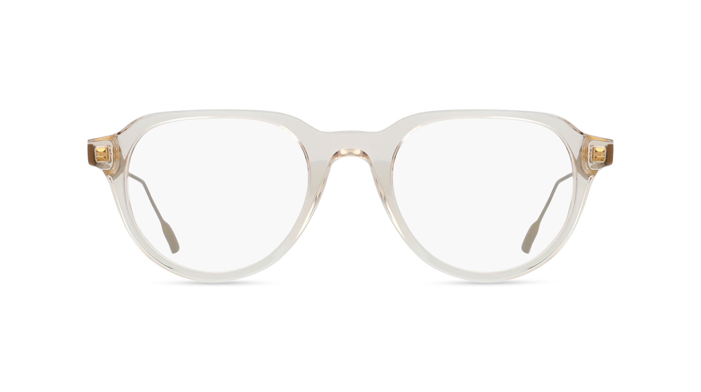 Moncler ME2031 Unisex-Brille inkl. Gläser Vollrand Oval Acetat-Gestell 50/21/145, Gelb