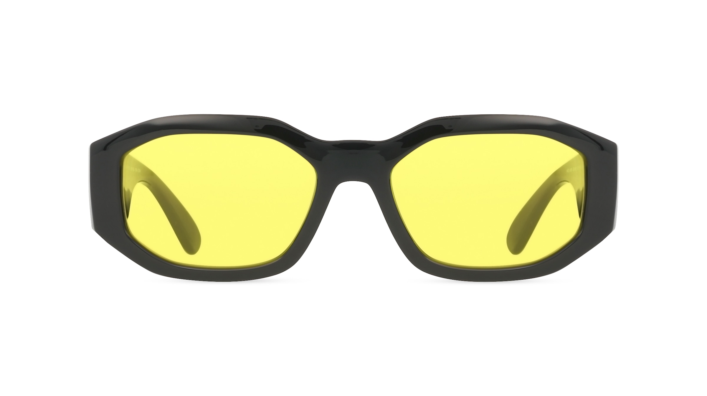 Versace VE4361 Herren-Sonnenbrille Vollrand Geometrisch Kunststoff-Gestell, schwarz